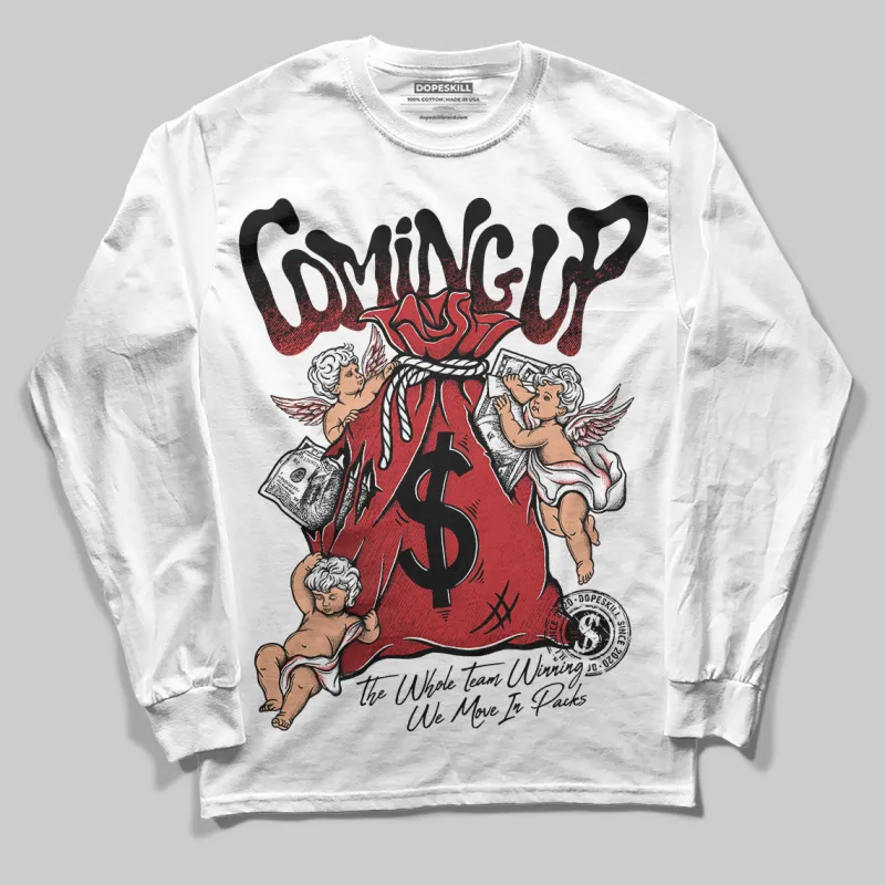 Bred 11s DopeSkill Long Sleeve T-Shirt Money Bag Coming Up Graphic sold by DopeSkill