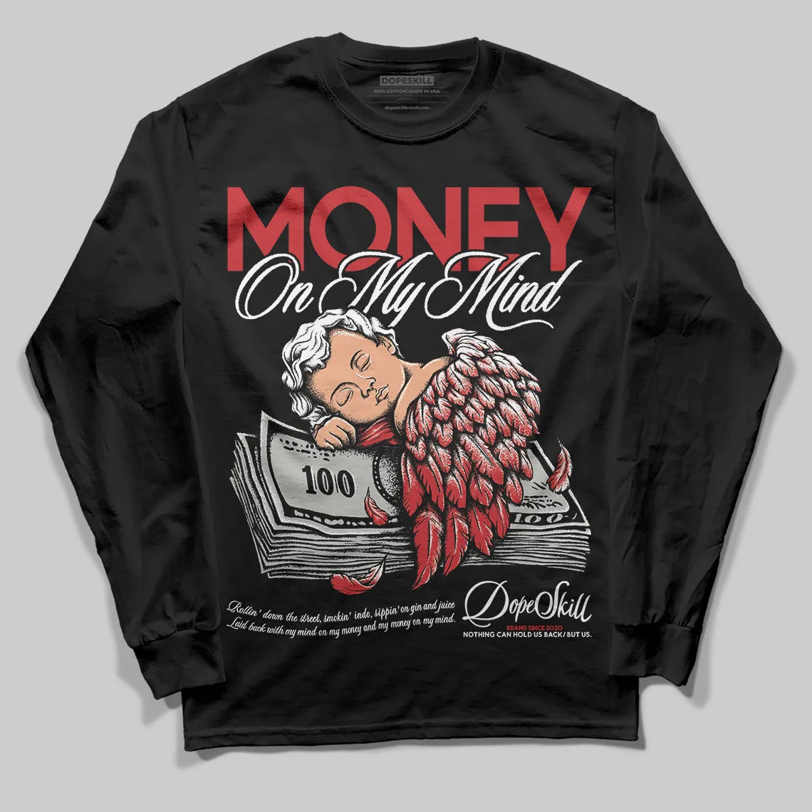 Bred 11s DopeSkill Long Sleeve T-Shirt MOMM Graphic sold by DopeSkill product image thumbnail 2