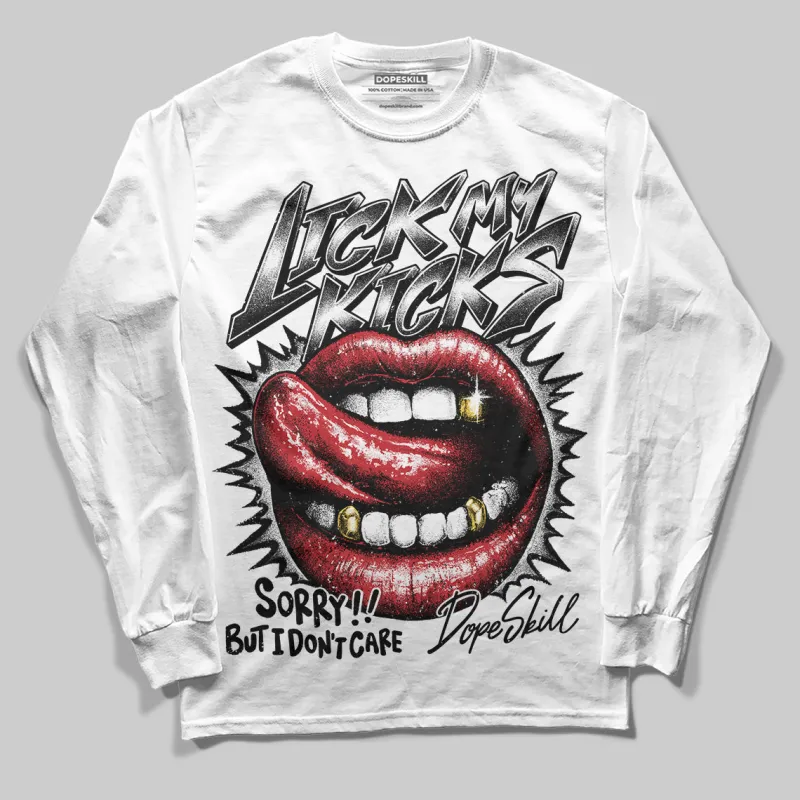 Bred 11s DopeSkill Long Sleeve T-Shirt Lick My Kicks Graphic sold by DopeSkill