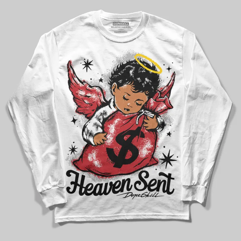 Bred 11s DopeSkill Long Sleeve T-Shirt Heaven Sent Graphic sold by DopeSkill