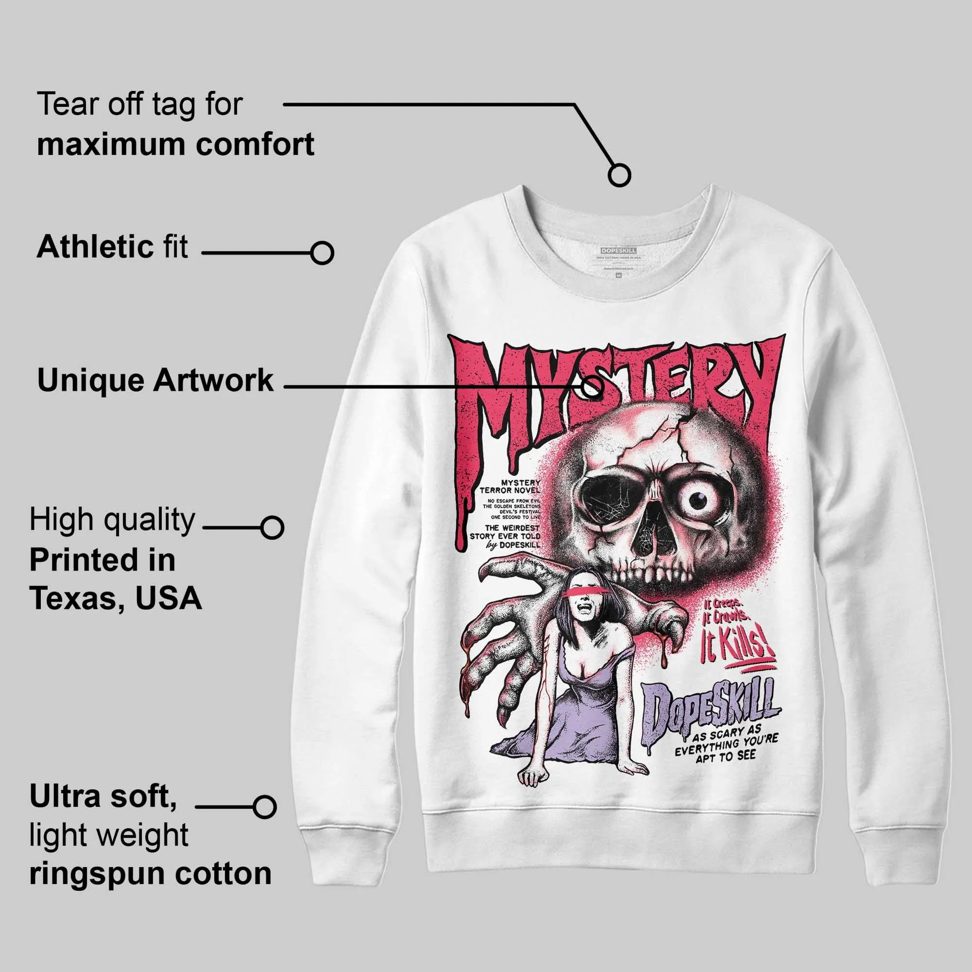 Peanut Butter Jelly 5s DopeSkill Sweatshirt Mystery Ghostly Grasp Graphic sold by DopeSkill product image thumbnail 3