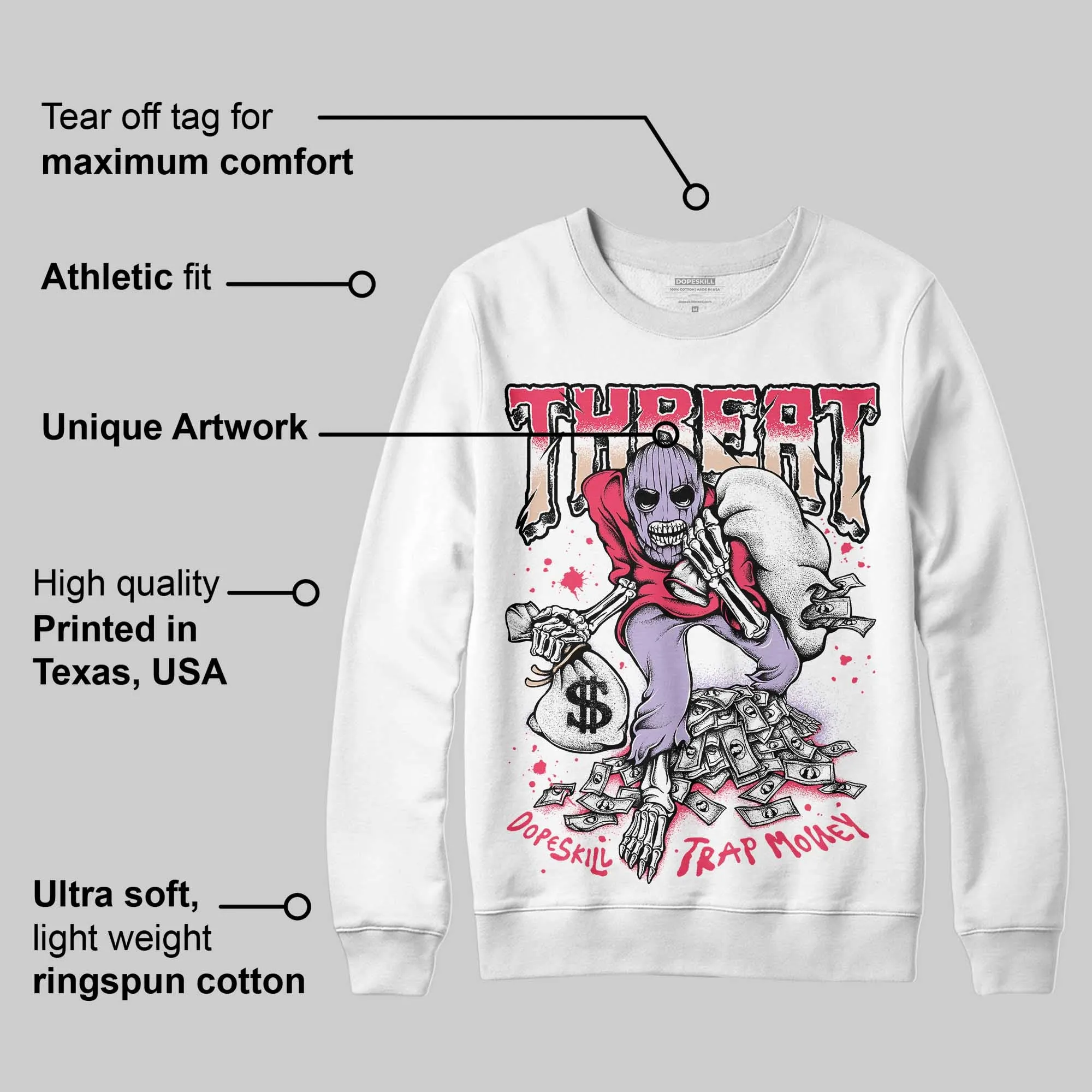 Peanut Butter Jelly 5s DopeSkill Sweatshirt Threat Graphic sold by DopeSkill product image thumbnail 3
