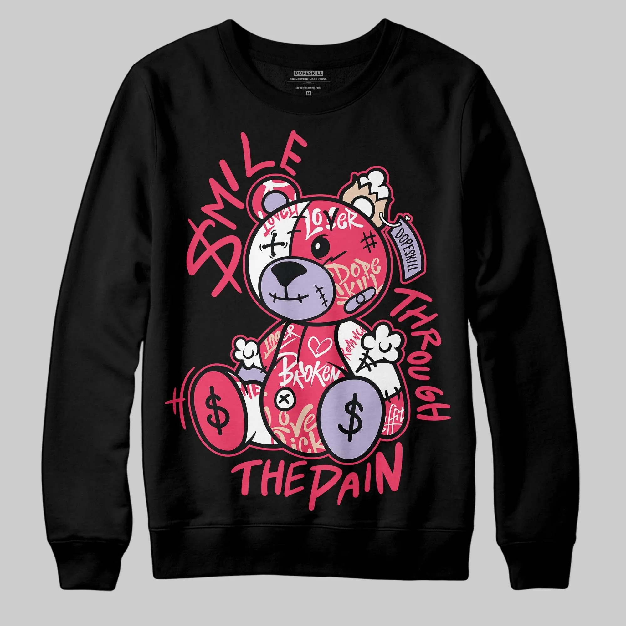 Peanut Butter Jelly 5s DopeSkill Sweatshirt Smile Through The Pain Graphic sold by DopeSkill product image thumbnail 2