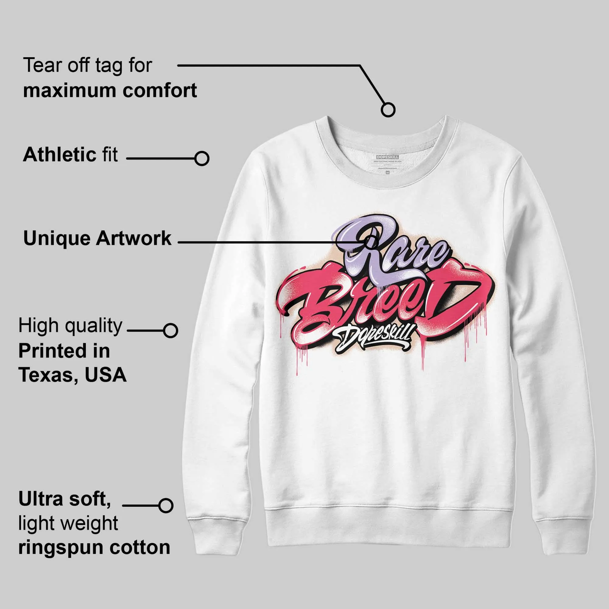 Peanut Butter Jelly 5s DopeSkill Sweatshirt Rare Breed Type Graphic sold by DopeSkill product image thumbnail 3