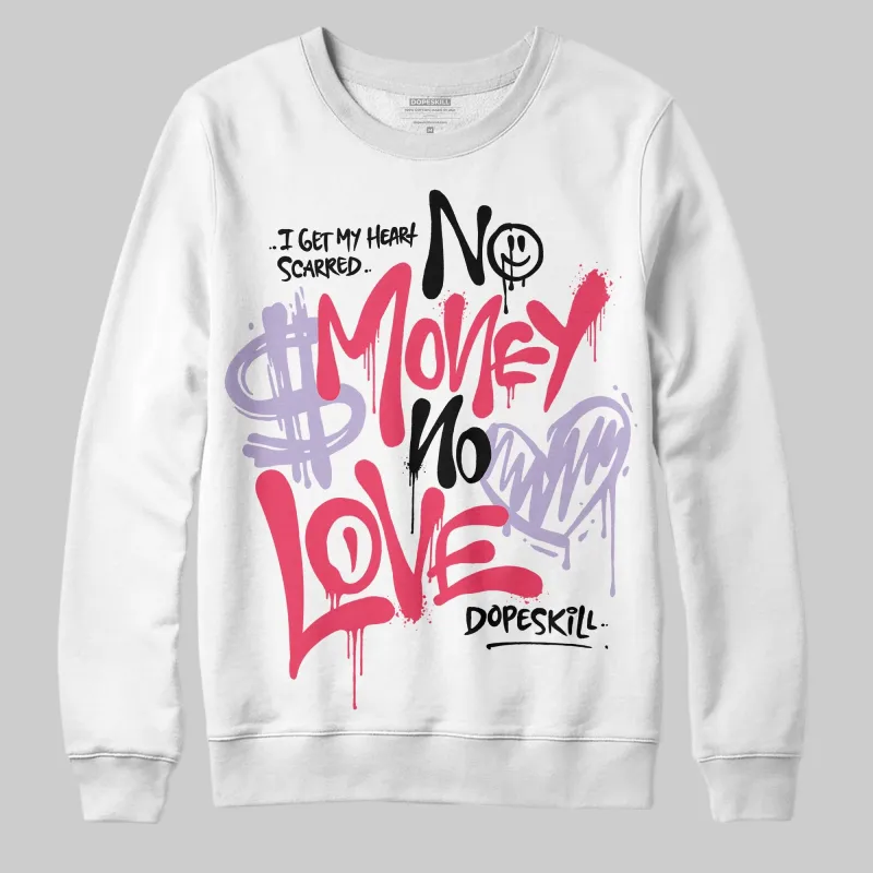 Peanut Butter Jelly 5s DopeSkill Sweatshirt No Money No Love Typo Graphic sold by DopeSkill