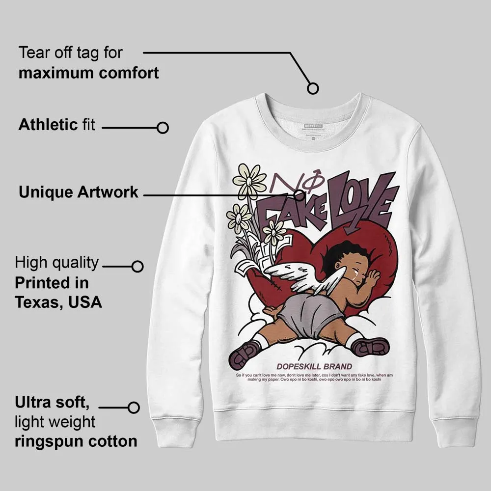 A Ma Maniere x Air 5s DopeSkill Sweatshirt No Fake Love Graphic sold by DopeSkill product image thumbnail 3