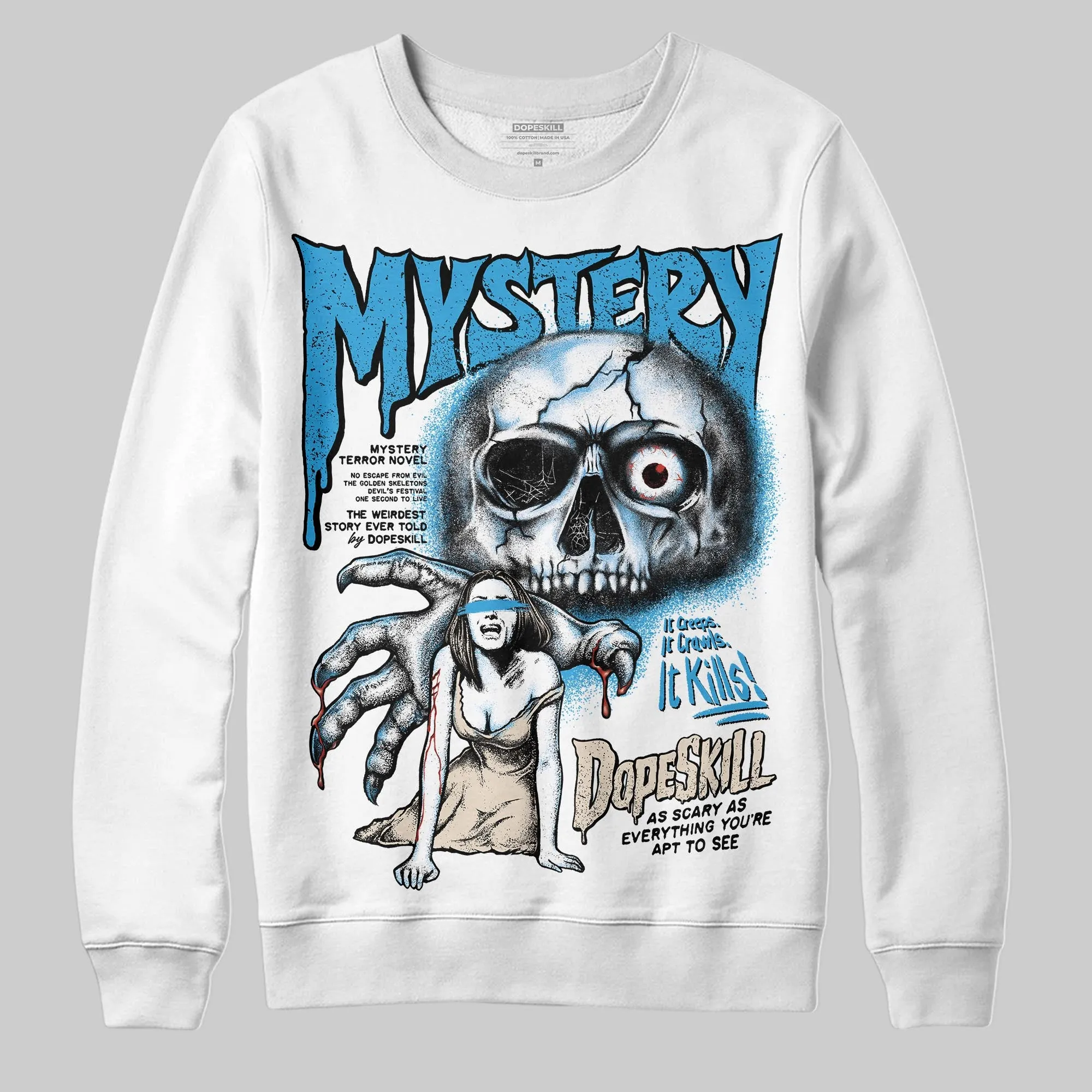 UNC Reimagined 1s DopeSkill Sweatshirt Mystery Ghostly Grasp Graphic sold by DopeSkill