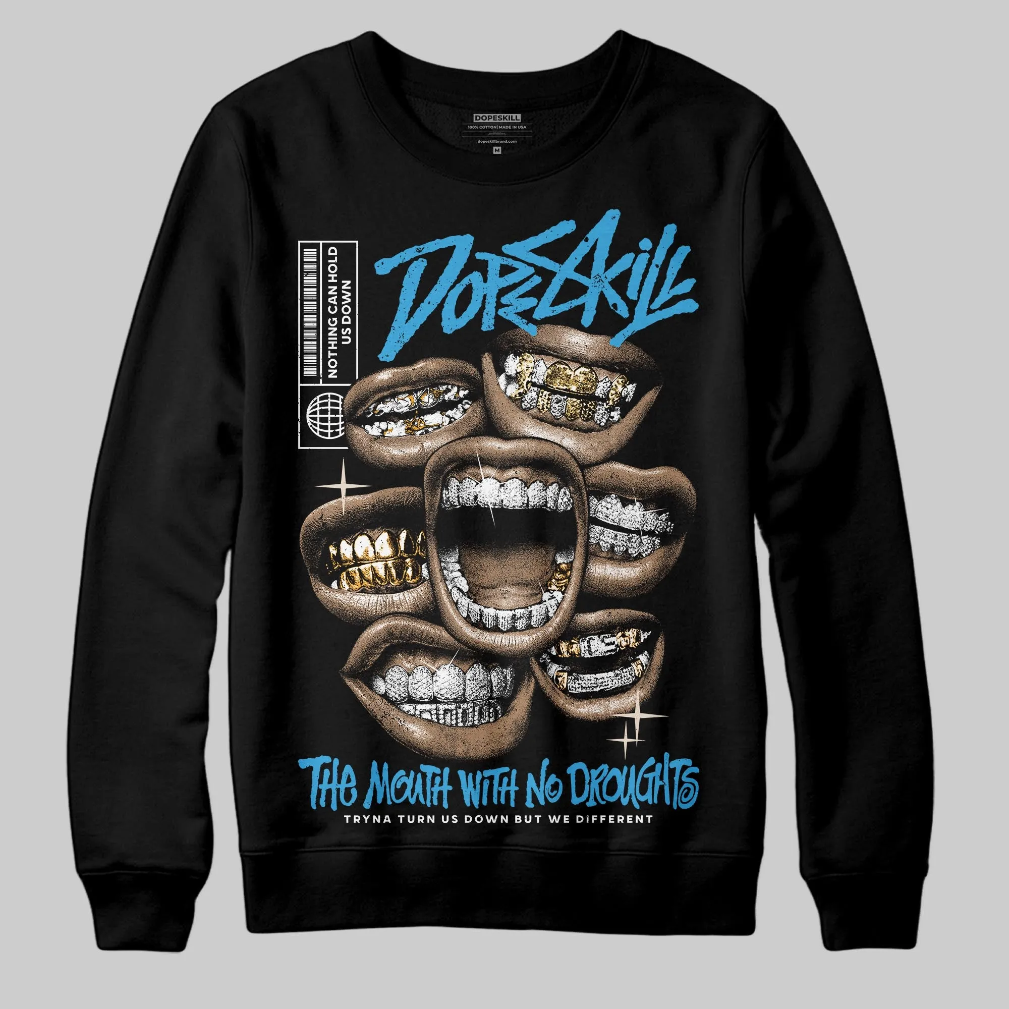 UNC Reimagined 1s DopeSkill Sweatshirt The Mouth With No Droughts Graphic sold by DopeSkill product image thumbnail 2