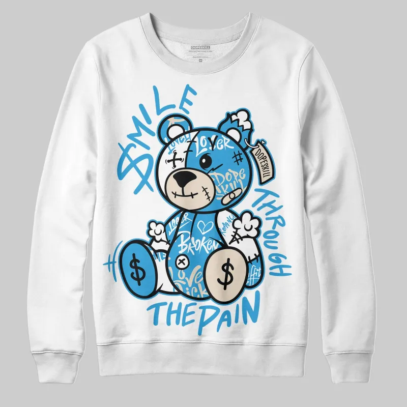 UNC Reimagined 1s DopeSkill Sweatshirt Smile Through The Pain Graphic sold by DopeSkill