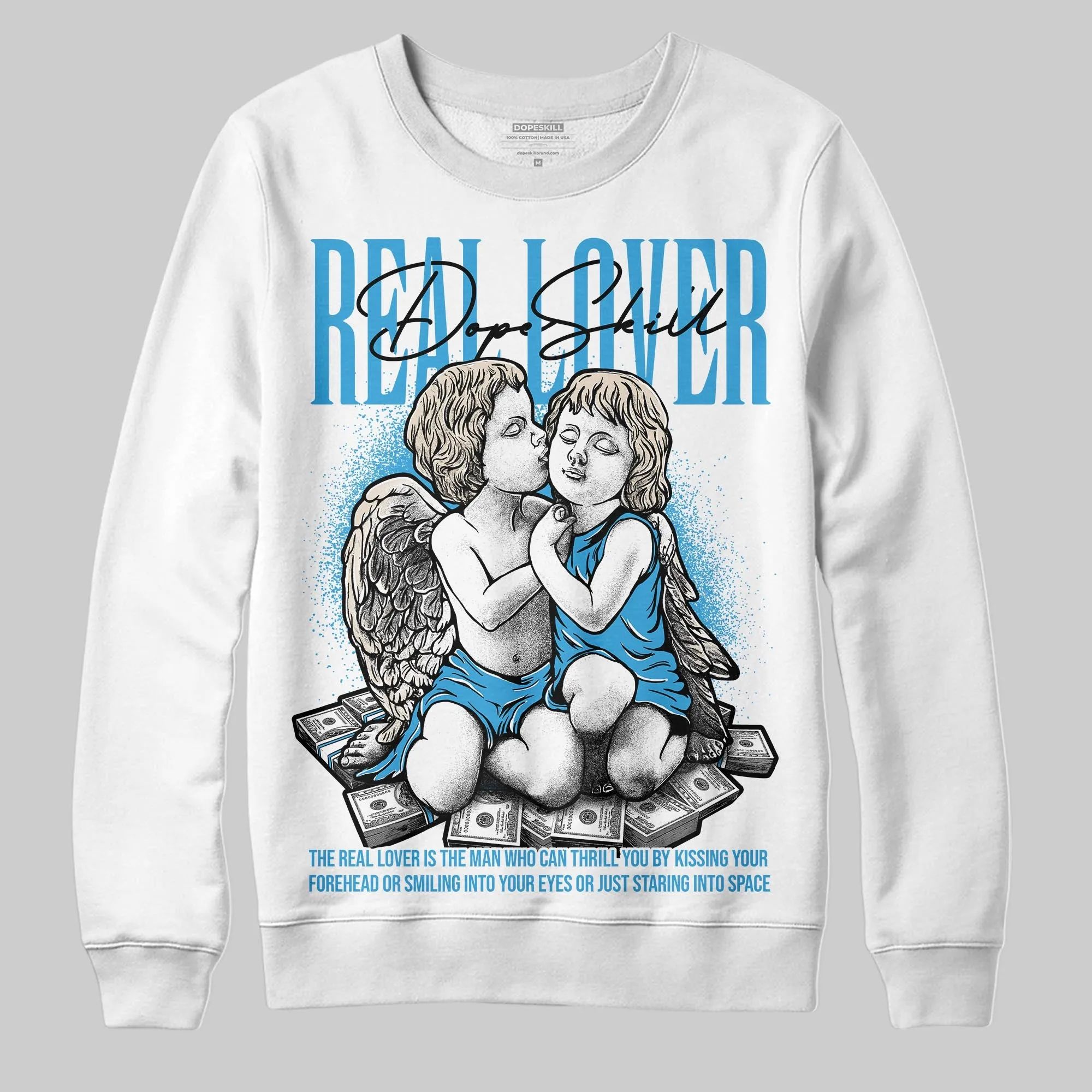 UNC Reimagined 1s DopeSkill Sweatshirt Real Lover Graphic sold by DopeSkill