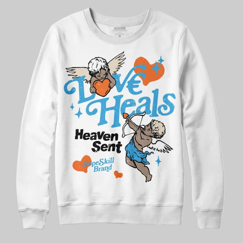 UNC Reimagined 1s DopeSkill Sweatshirt New Love Heals Graphic sold by DopeSkill