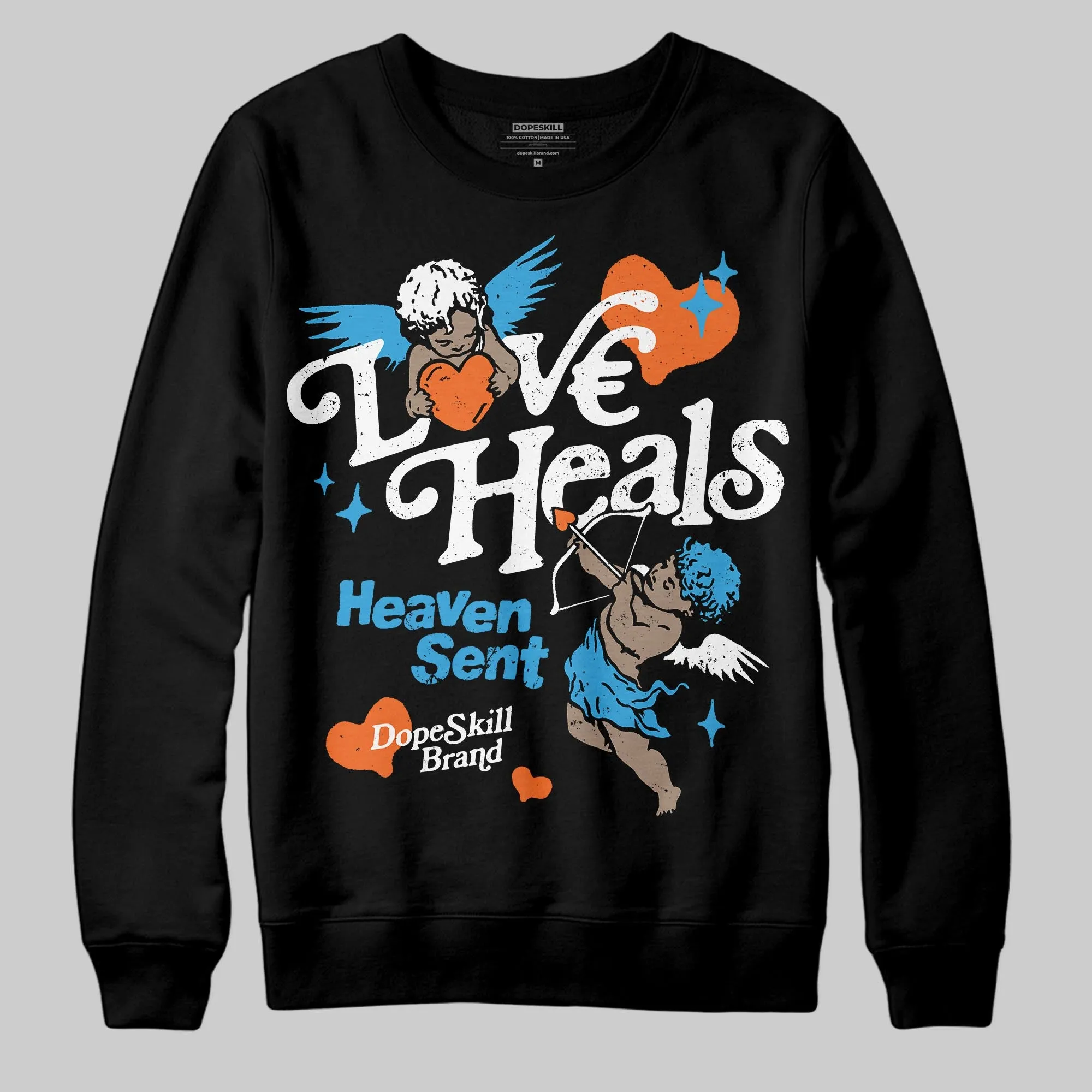UNC Reimagined 1s DopeSkill Sweatshirt New Love Heals Graphic sold by DopeSkill product image thumbnail 2