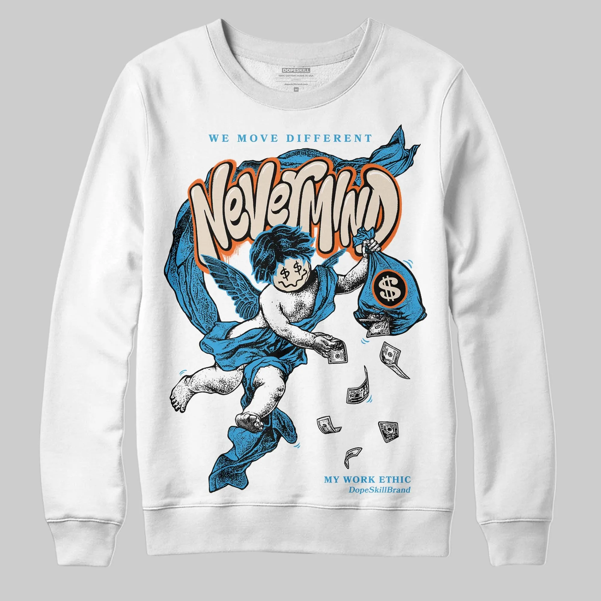 UNC Reimagined 1s DopeSkill Sweatshirt Nevermind Graphic sold by DopeSkill