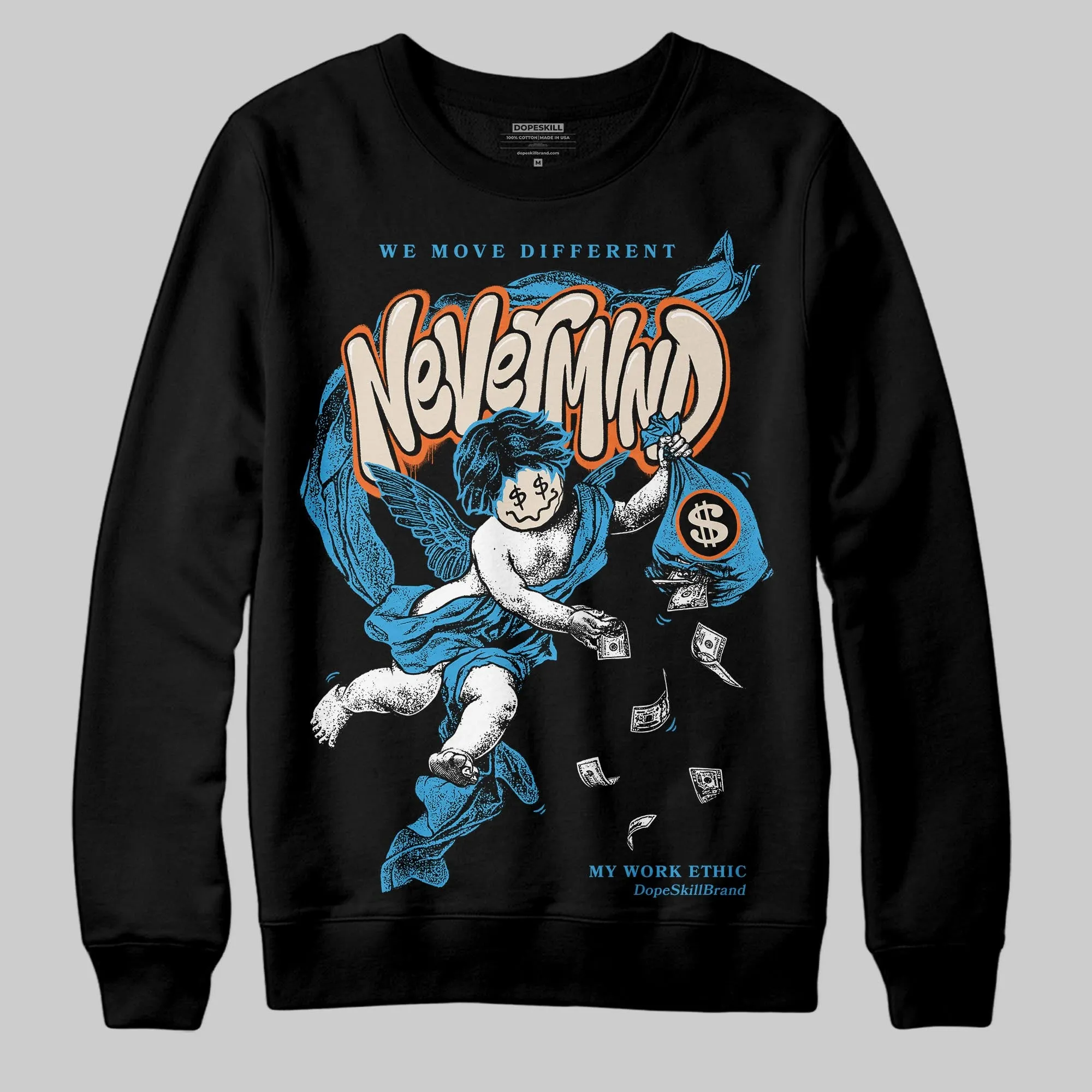 UNC Reimagined 1s DopeSkill Sweatshirt Nevermind Graphic sold by DopeSkill product image thumbnail 2