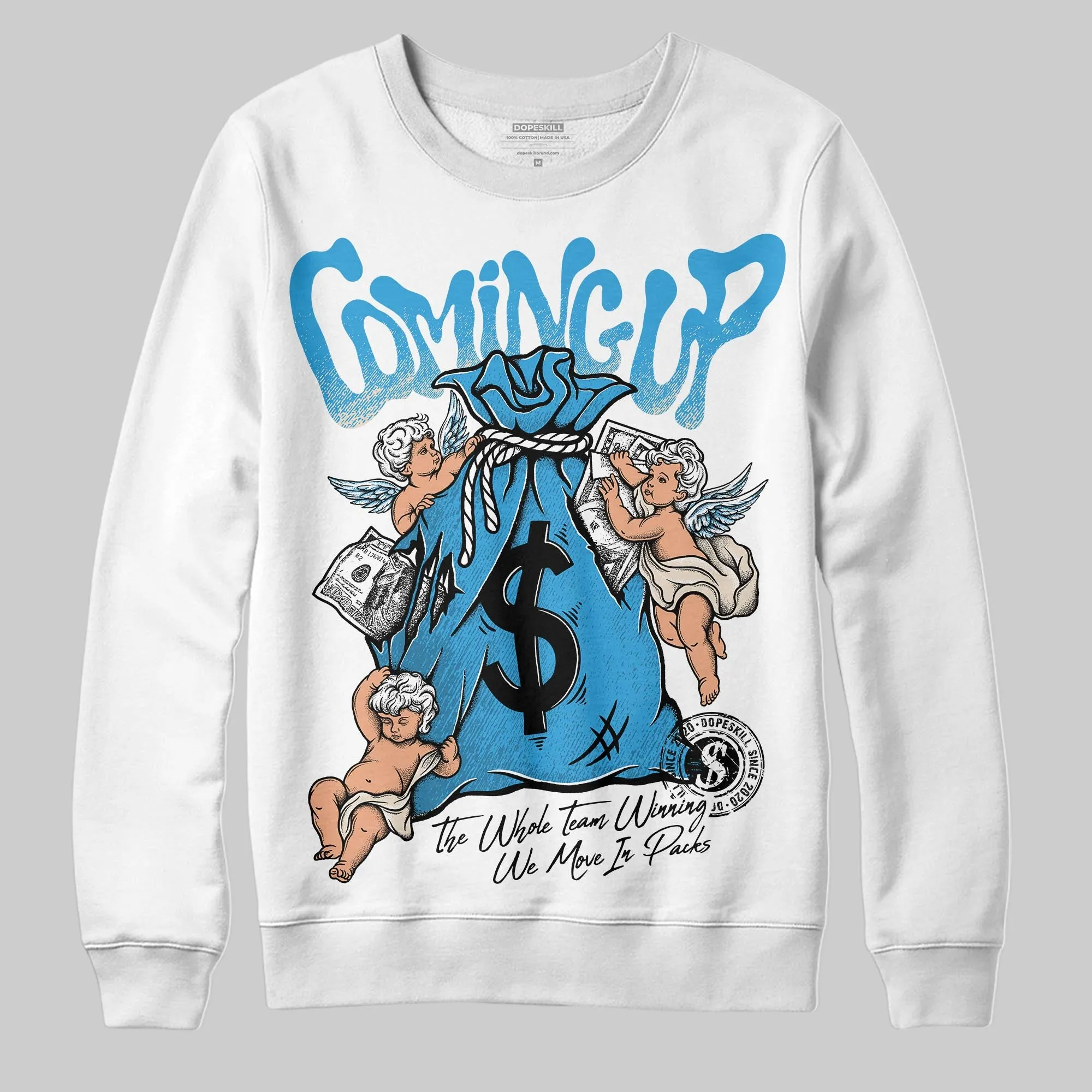 UNC Reimagined 1s DopeSkill Sweatshirt Money Bag Coming Up Graphic sold by DopeSkill