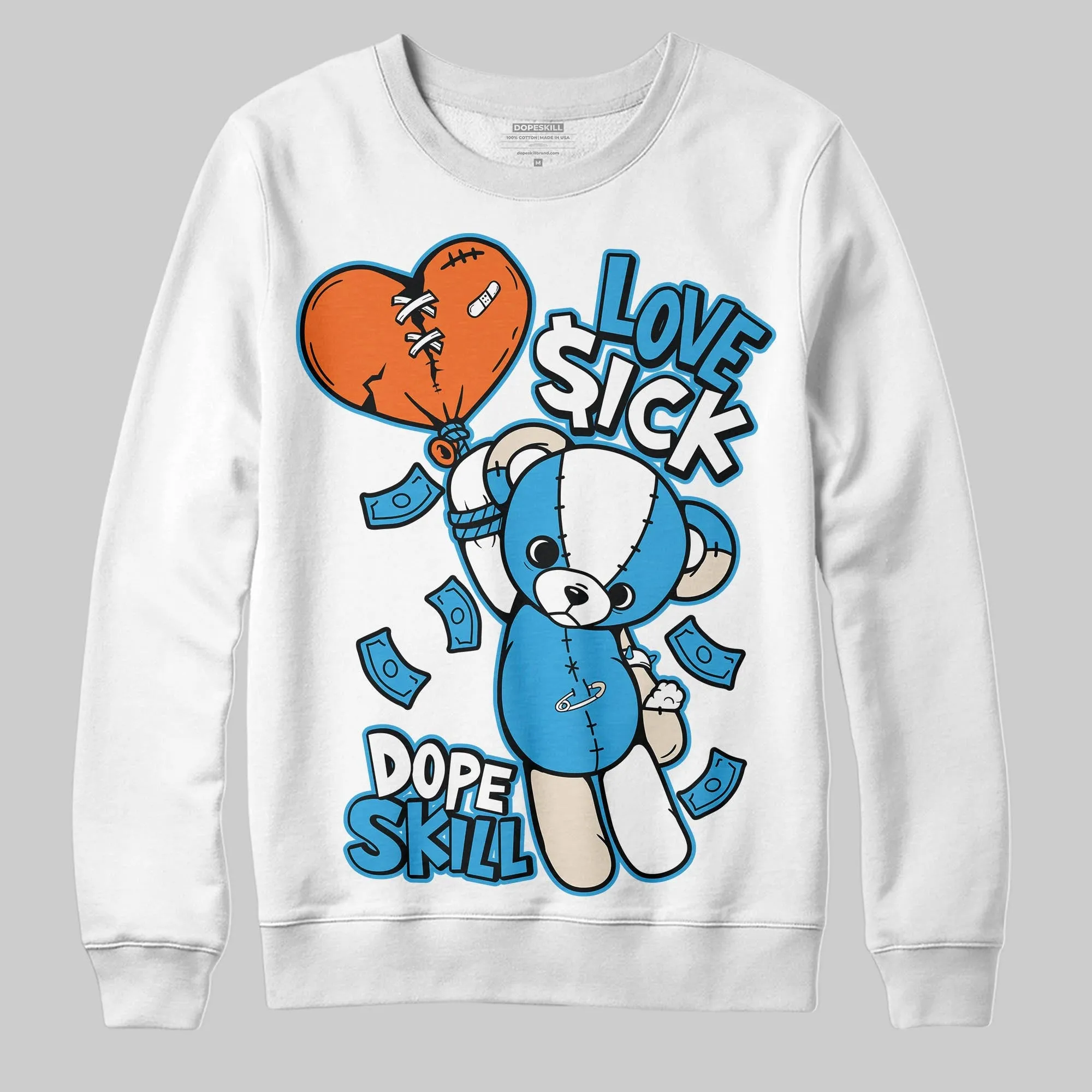 UNC Reimagined 1s DopeSkill Sweatshirt Love Sick Graphic sold by DopeSkill