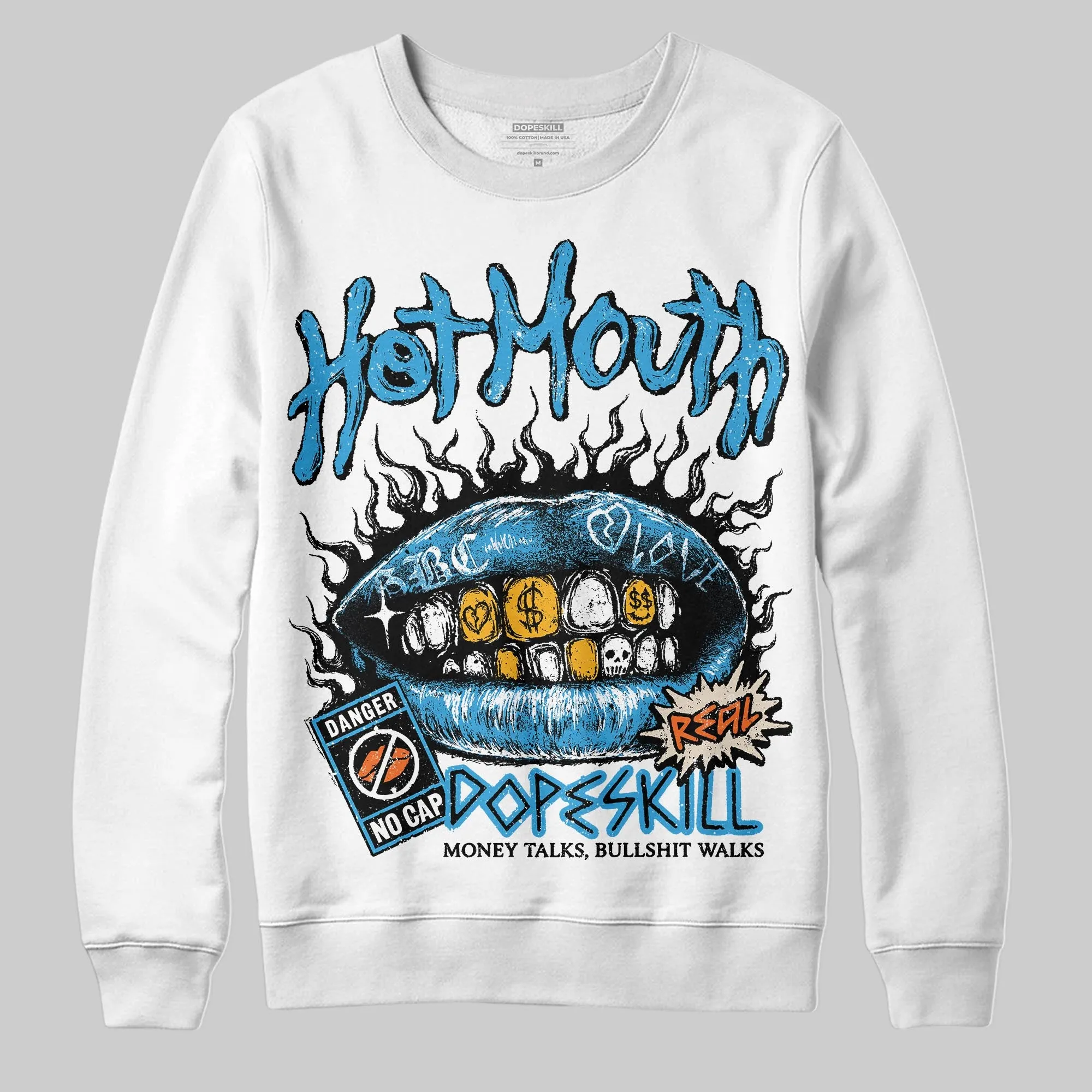 UNC Reimagined 1s DopeSkill Sweatshirt Hot Mouth Graphic sold by DopeSkill