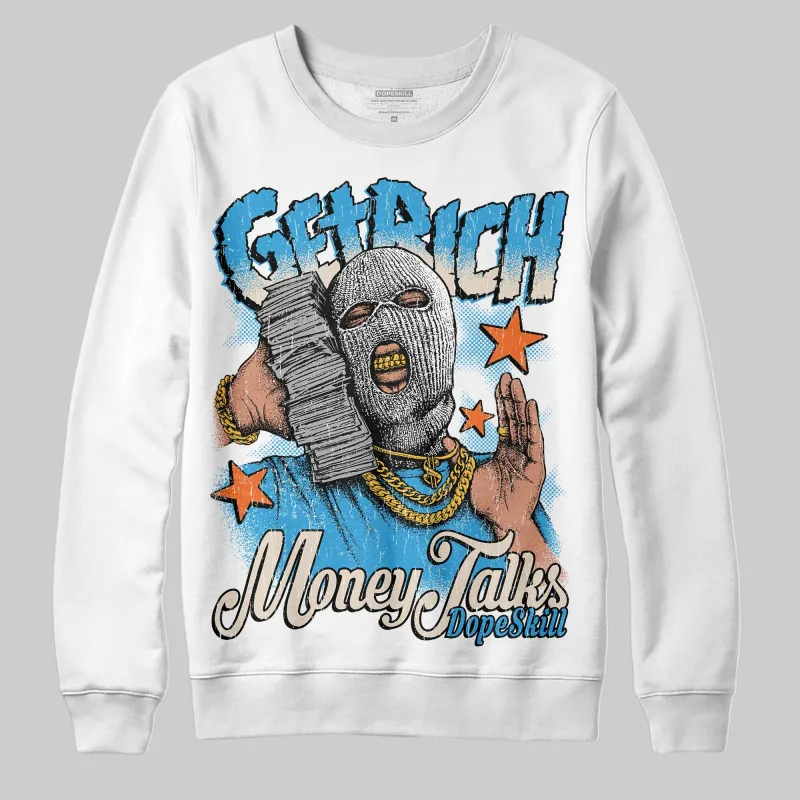 UNC Reimagined 1s DopeSkill Sweatshirt Get Rich Graphic sold by DopeSkill