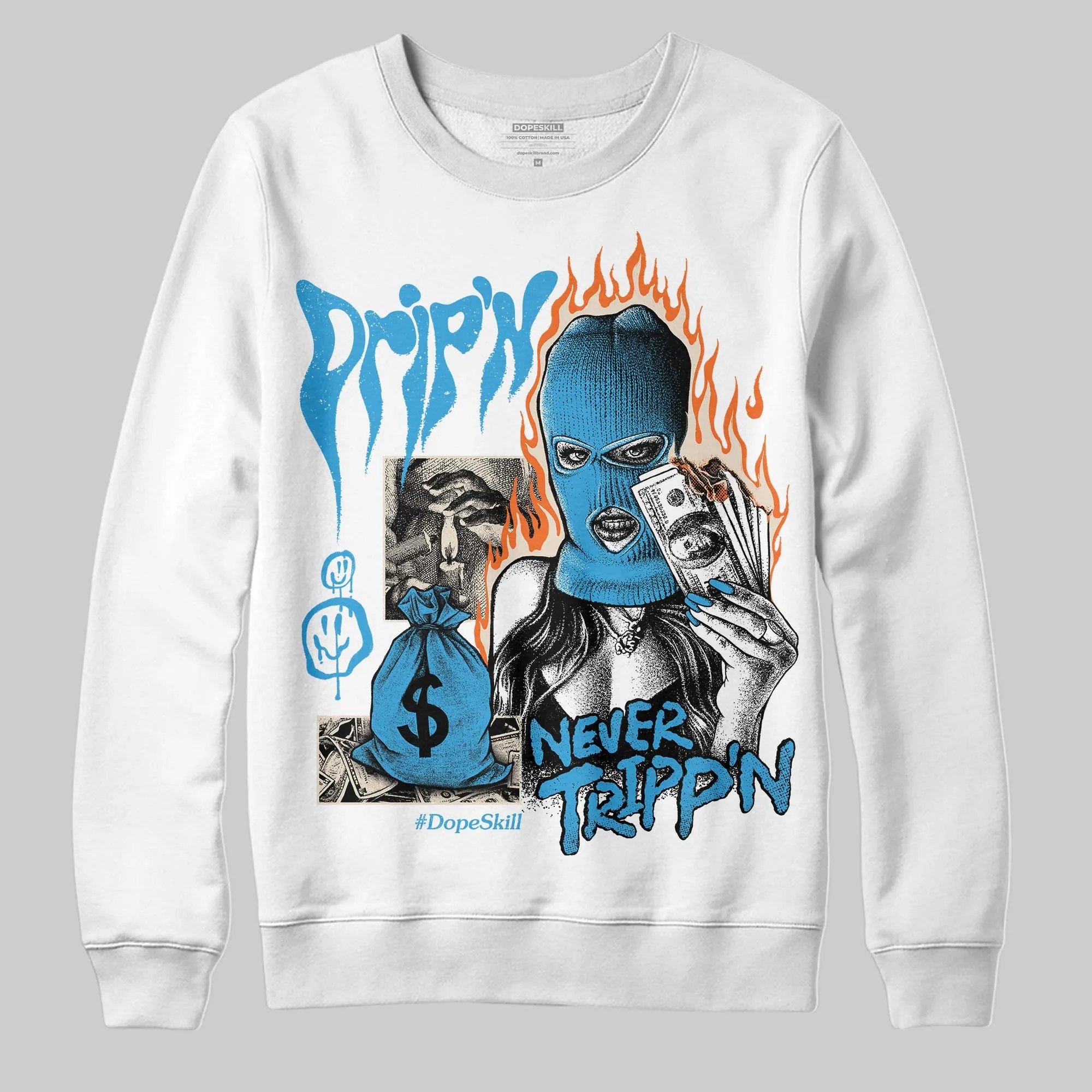 UNC Reimagined 1s DopeSkill Sweatshirt Drip'n Never Tripp'n Graphic sold by DopeSkill