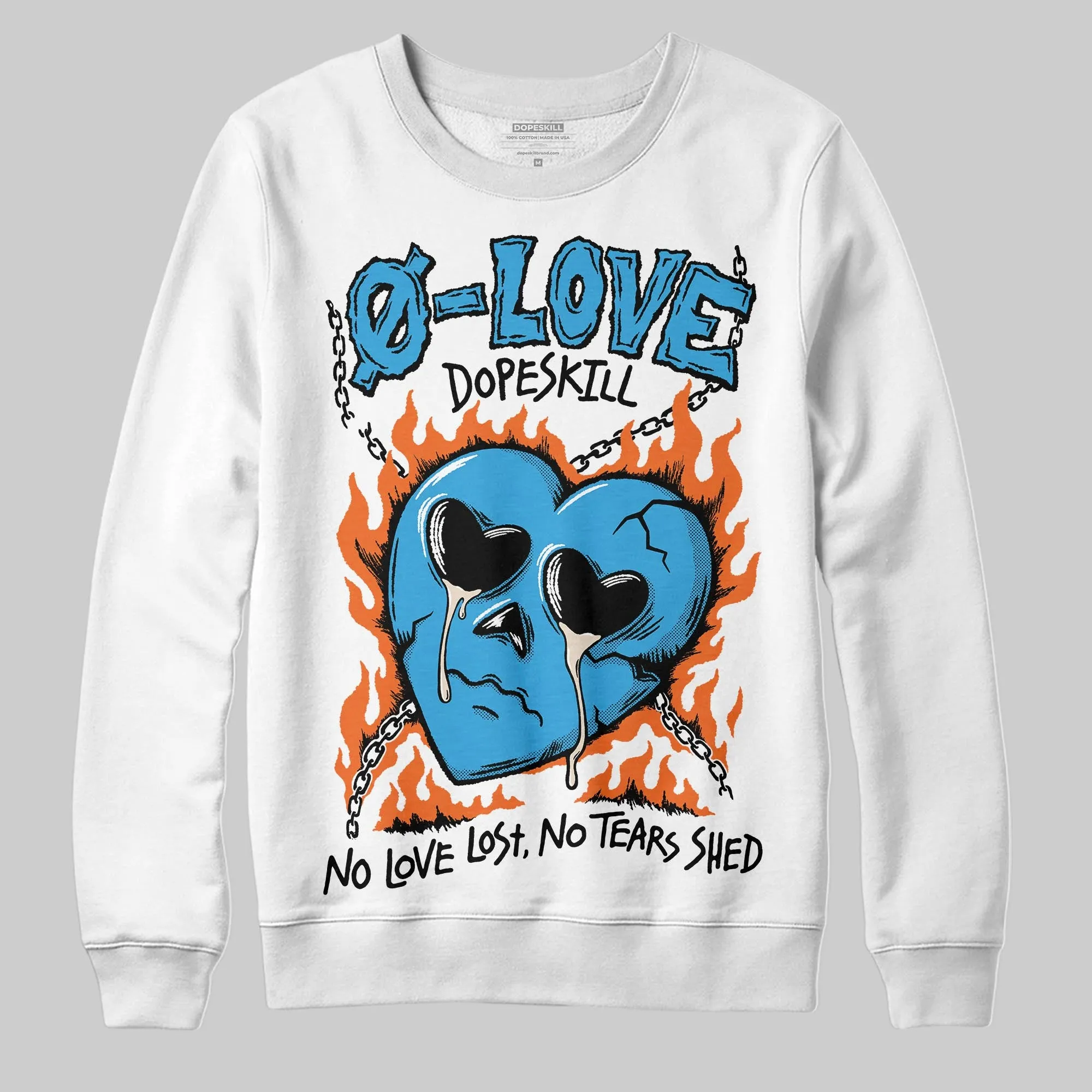 UNC Reimagined 1s DopeSkill Sweatshirt Crying Heart Graphic sold by DopeSkill