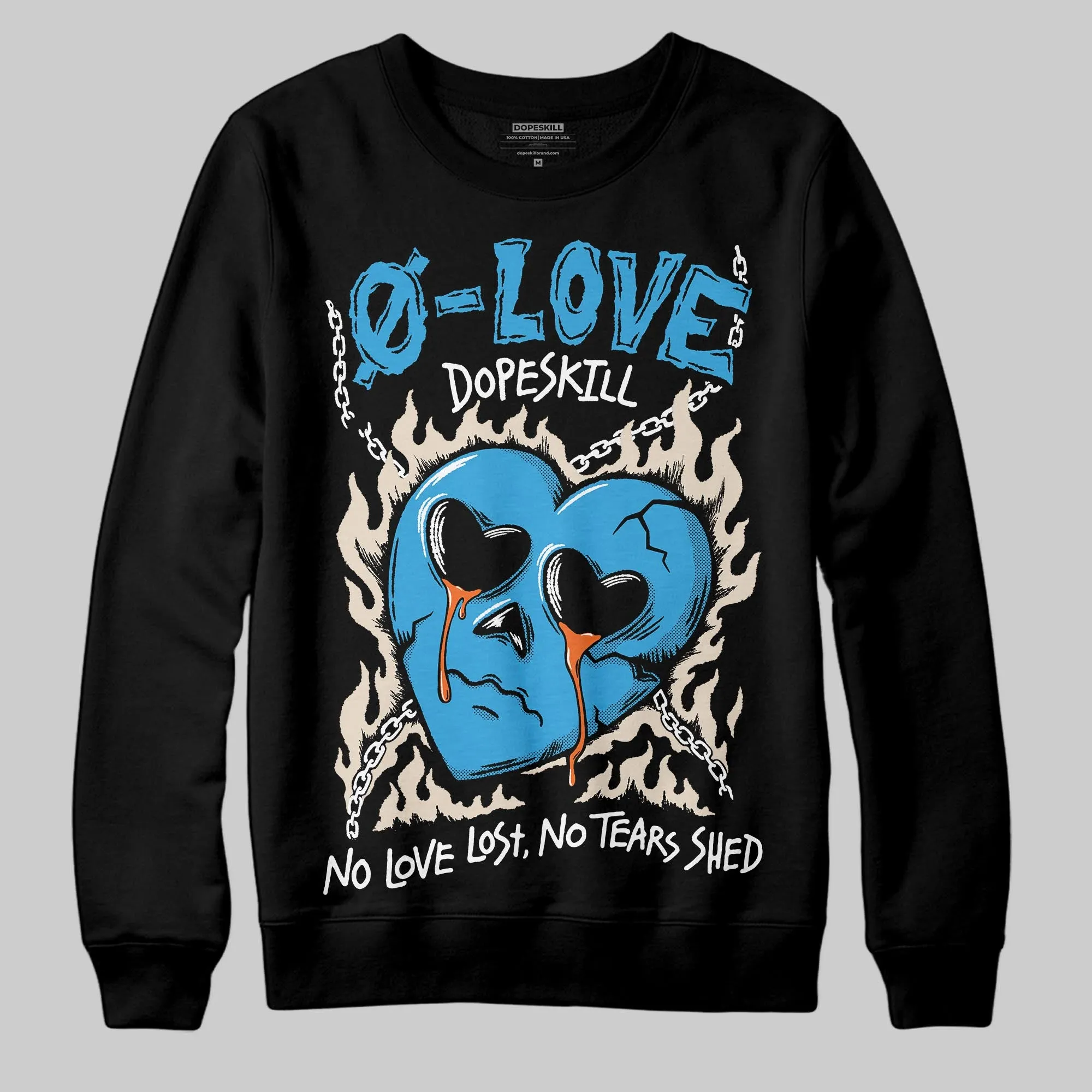 UNC Reimagined 1s DopeSkill Sweatshirt Crying Heart Graphic sold by DopeSkill product image thumbnail 2