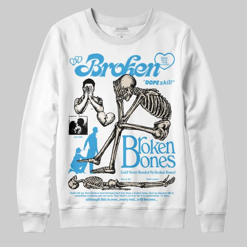 UNC Reimagined 1s DopeSkill Sweatshirt Broken Bones Graphic sold by DopeSkill