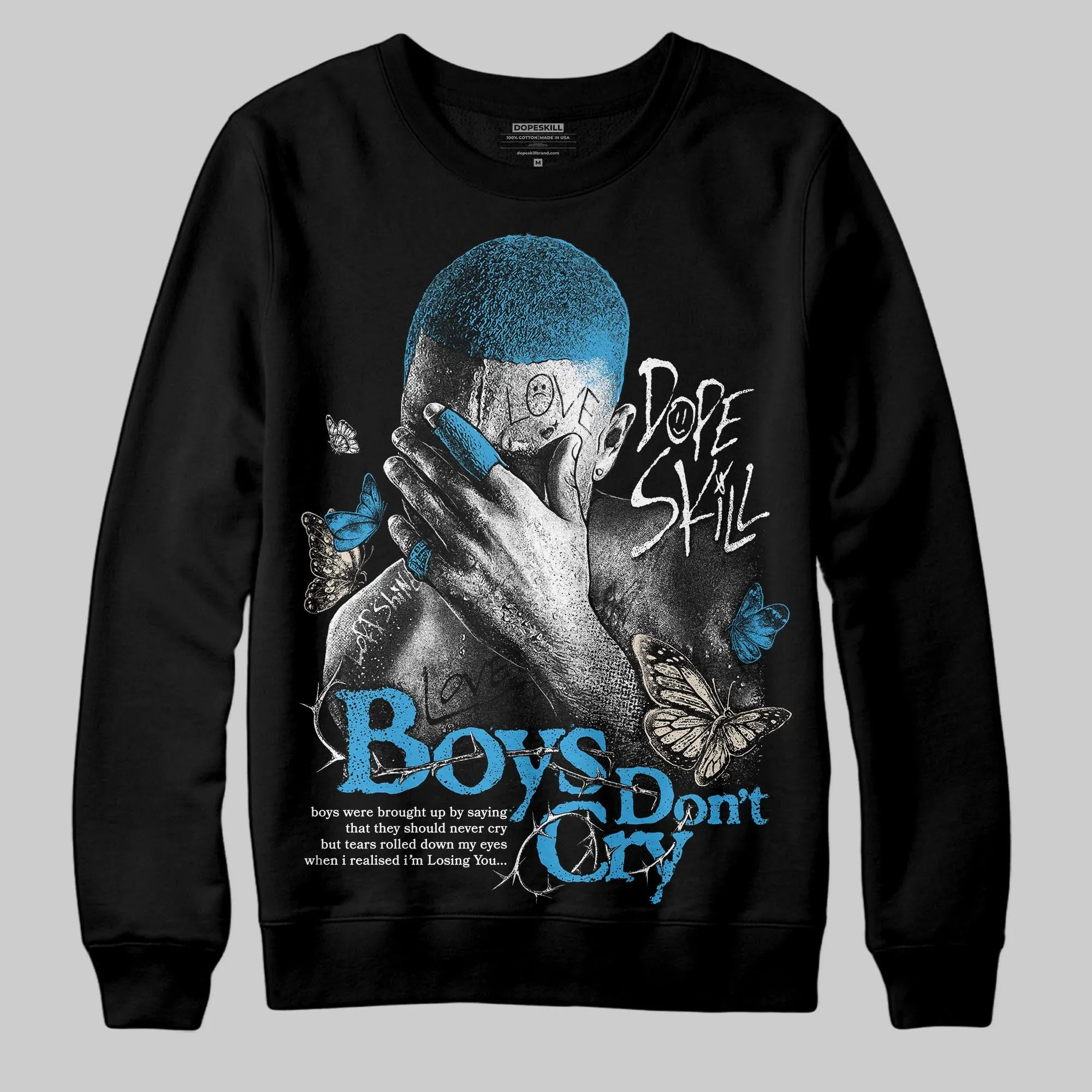 UNC Reimagined 1s DopeSkill Sweatshirt Boys Don't Cry Graphic sold by DopeSkill product image thumbnail 2