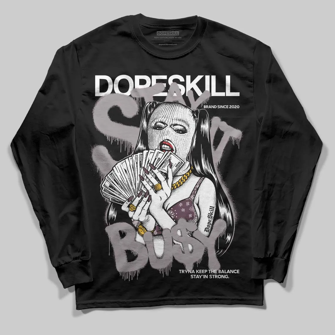 A Ma Maniere x Air 5s DopeSkill Long Sleeve T-Shirt Stay It Busy Graphic sold by DopeSkill product image thumbnail 2