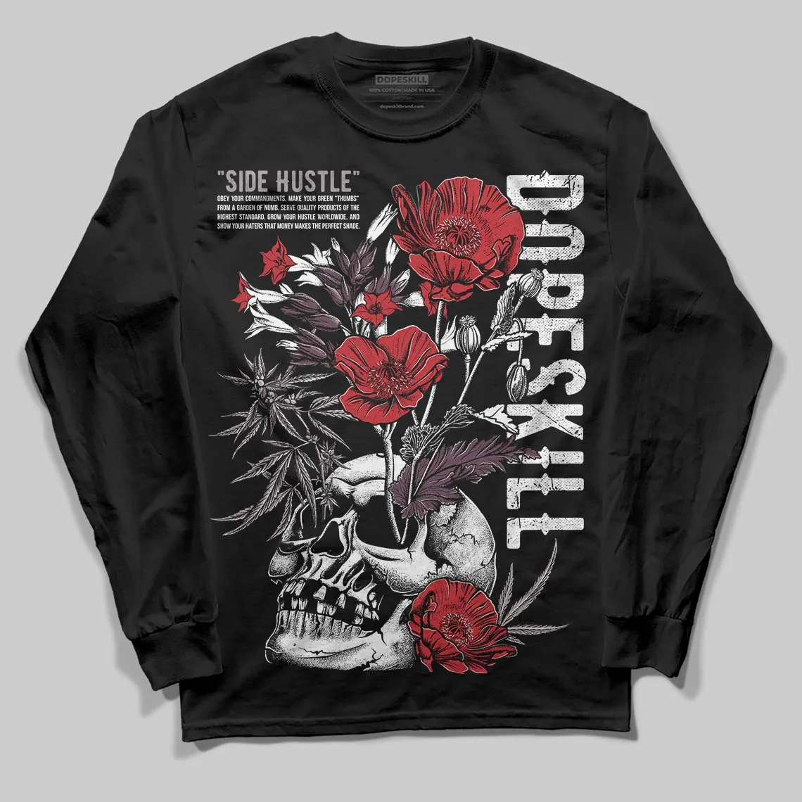 A Ma Maniere x Air 5s DopeSkill Long Sleeve T-Shirt Side Hustle Graphic sold by DopeSkill product image thumbnail 2