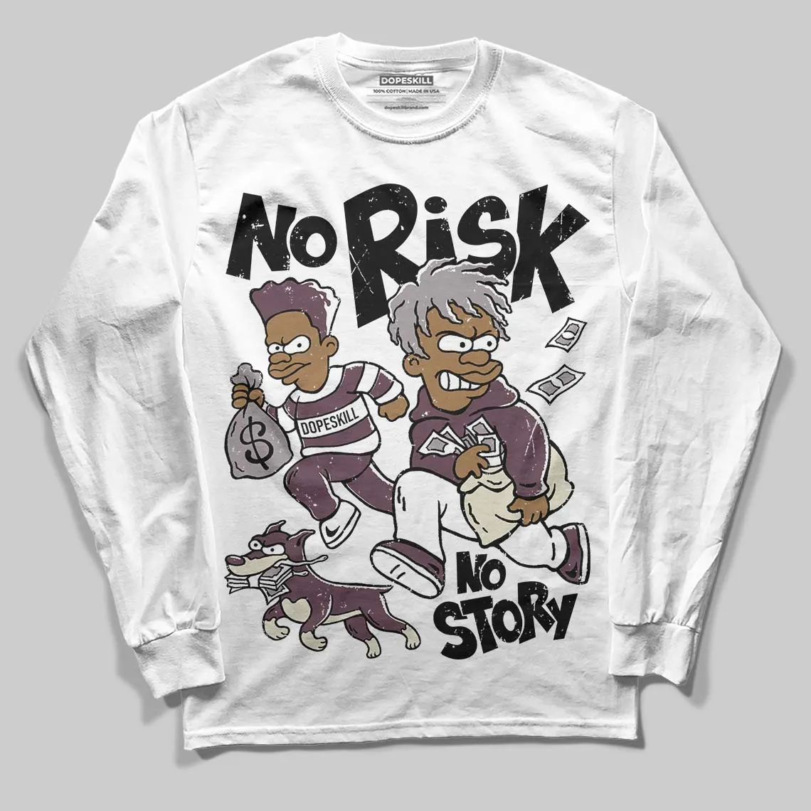 A Ma Maniere x Air 5s DopeSkill Long Sleeve T-Shirt No Risk No Story Graphic sold by DopeSkill