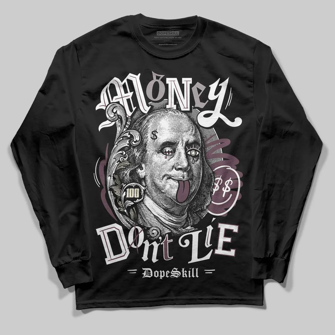 A Ma Maniere x Air 5s DopeSkill Long Sleeve T-Shirt Money Don't Lie Graphic sold by DopeSkill product image thumbnail 2