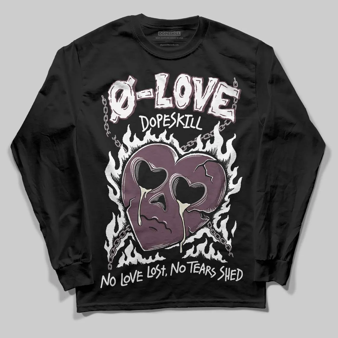 A Ma Maniere x Air 5s DopeSkill Long Sleeve T-Shirt Crying Heart Graphic sold by DopeSkill product image thumbnail 2