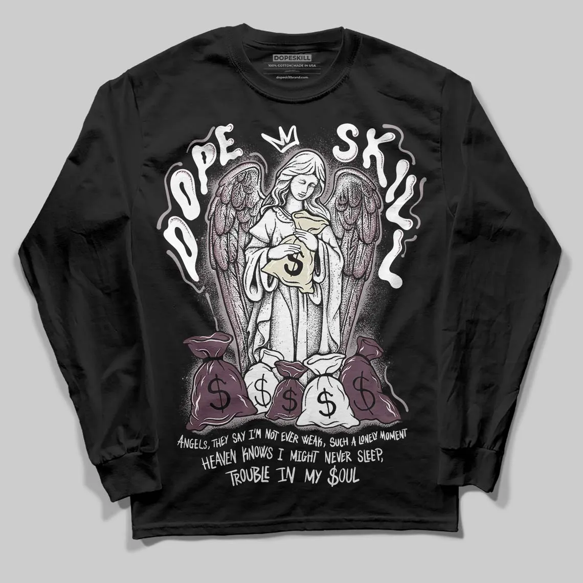 A Ma Maniere x Air 5s DopeSkill Long Sleeve T-Shirt Angels Graphic sold by DopeSkill product image thumbnail 2