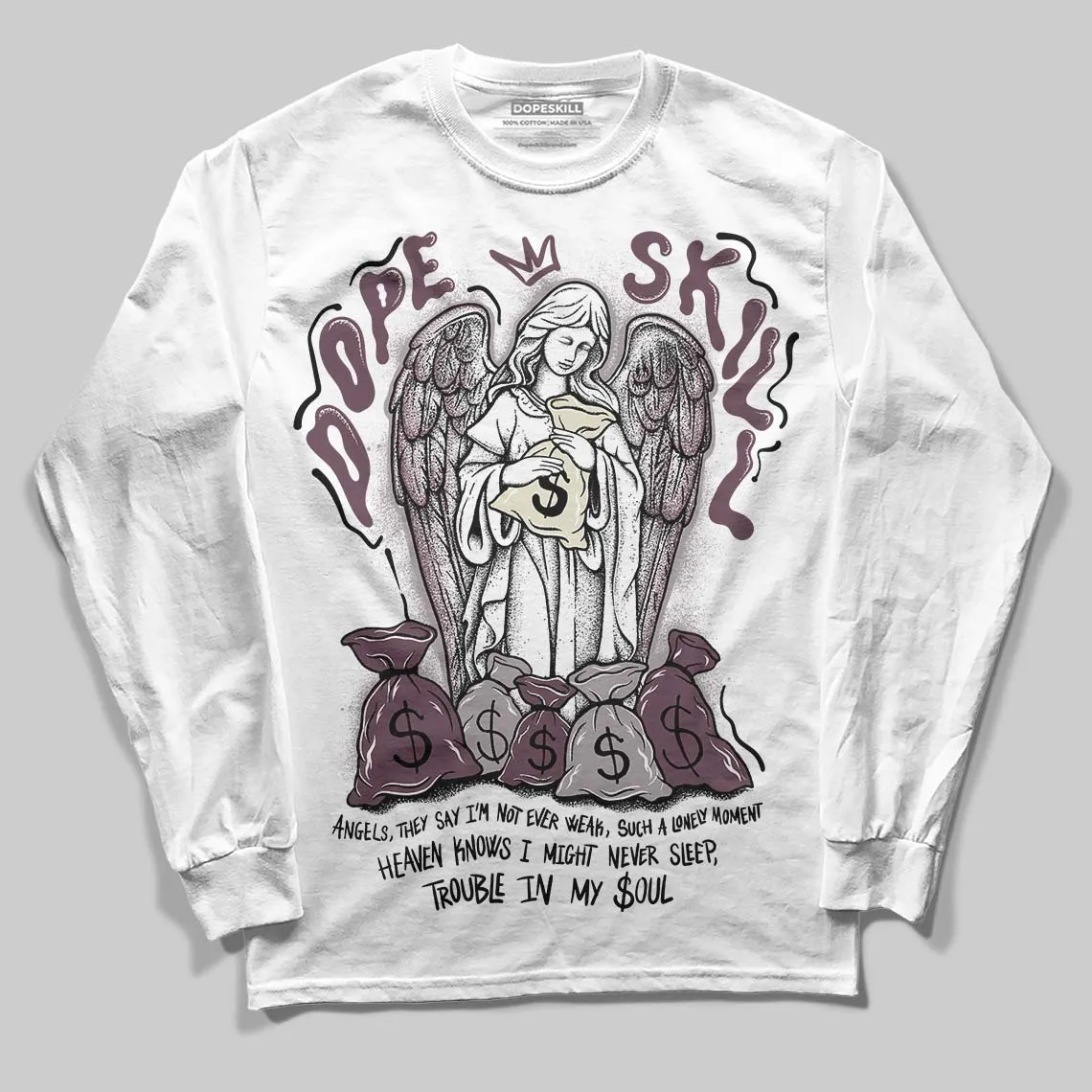 A Ma Maniere x Air 5s DopeSkill Long Sleeve T-Shirt Angels Graphic sold by DopeSkill