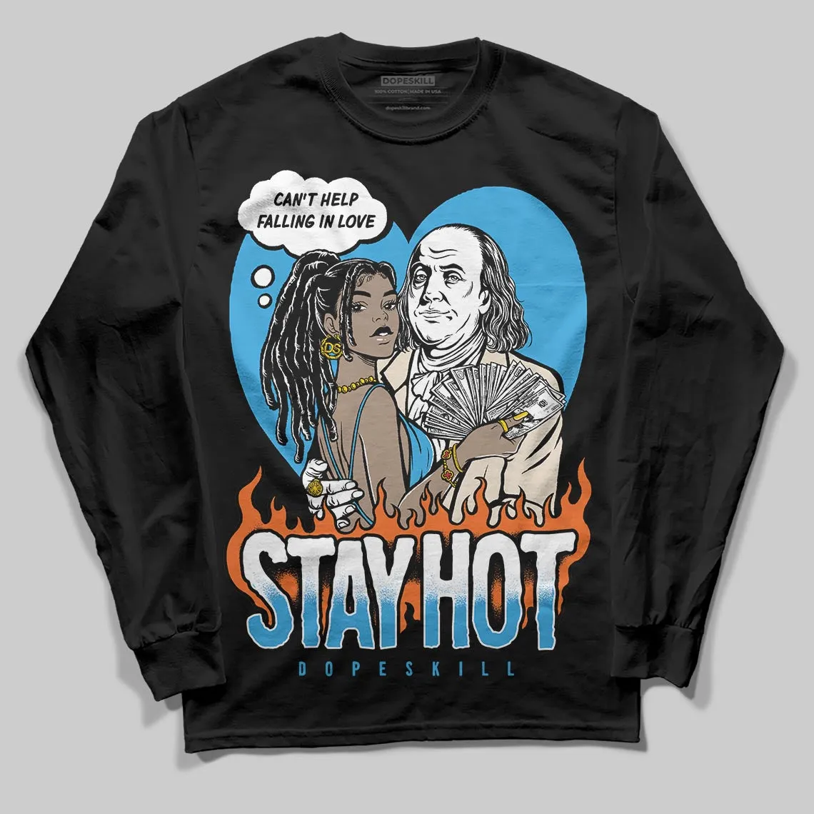 UNC Reimagined 1s DopeSkill Long Sleeve T-Shirt Stay Hot Graphic sold by DopeSkill product image thumbnail 2