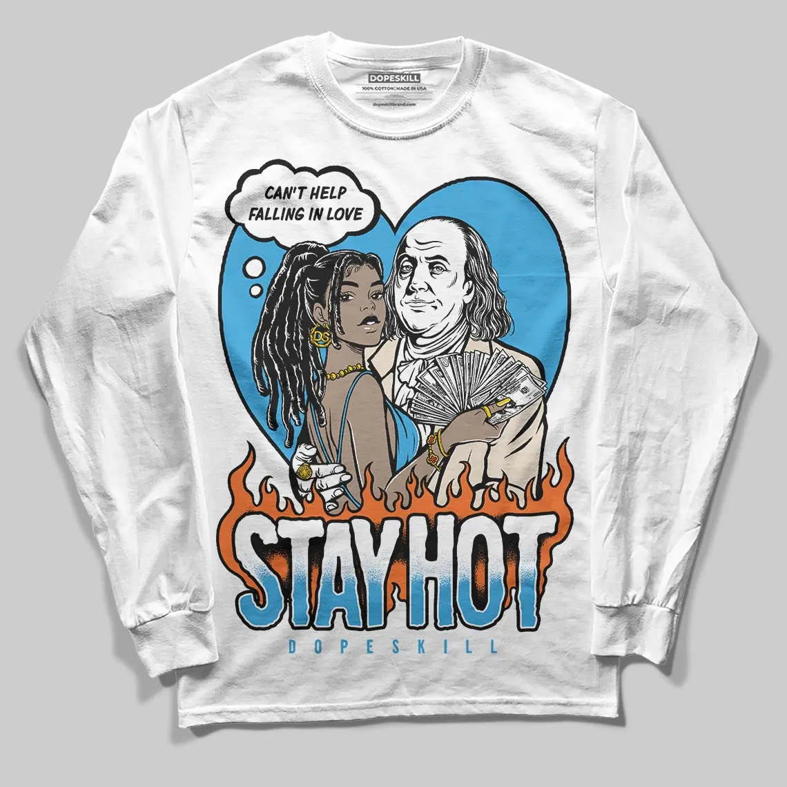 UNC Reimagined 1s DopeSkill Long Sleeve T-Shirt Stay Hot Graphic sold by DopeSkill