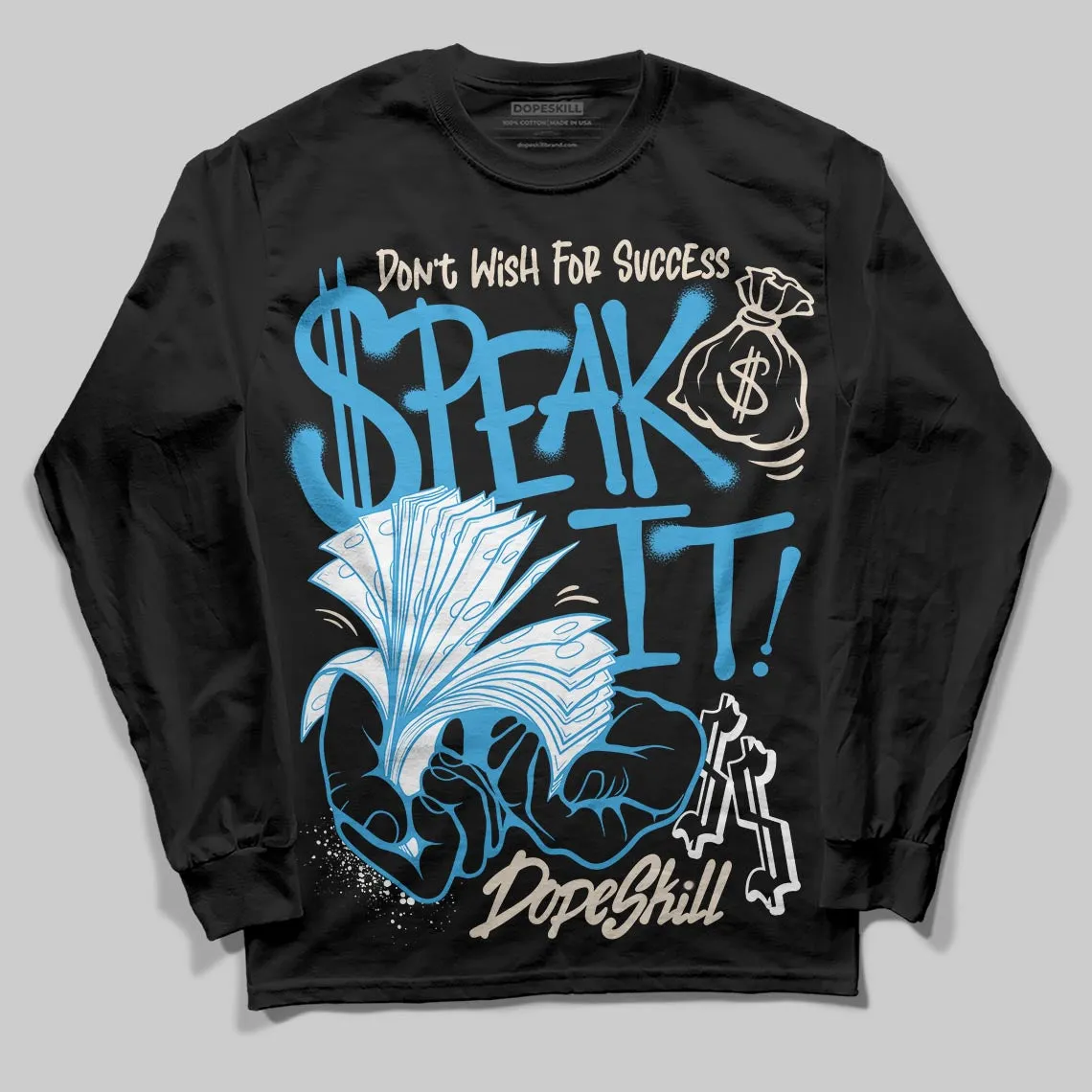 UNC Reimagined 1s DopeSkill Long Sleeve T-Shirt Speak It Graphic sold by DopeSkill product image thumbnail 2