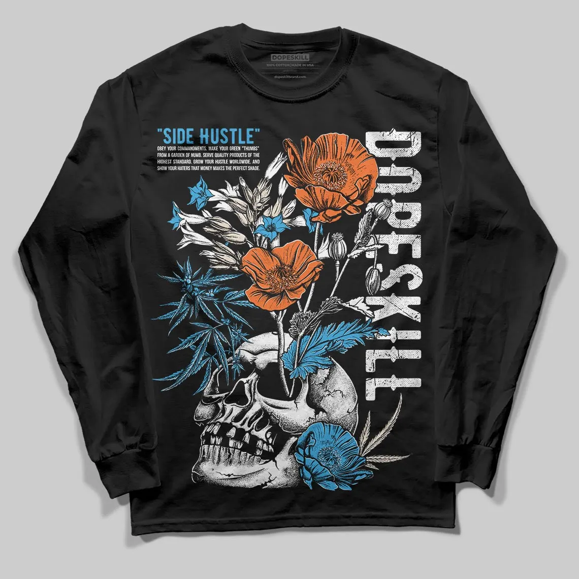UNC Reimagined 1s DopeSkill Long Sleeve T-Shirt Side Hustle Graphic sold by DopeSkill product image thumbnail 2