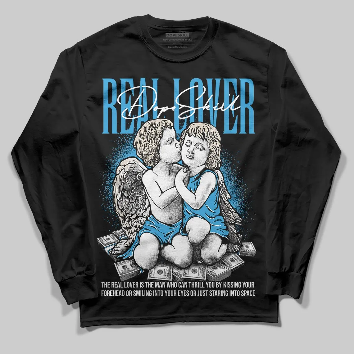 UNC Reimagined 1s DopeSkill Long Sleeve T-Shirt Real Lover Graphic sold by DopeSkill product image thumbnail 2