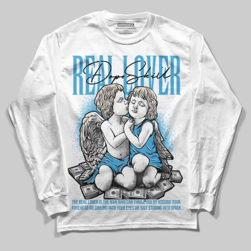 UNC Reimagined 1s DopeSkill Long Sleeve T-Shirt Real Lover Graphic sold by DopeSkill