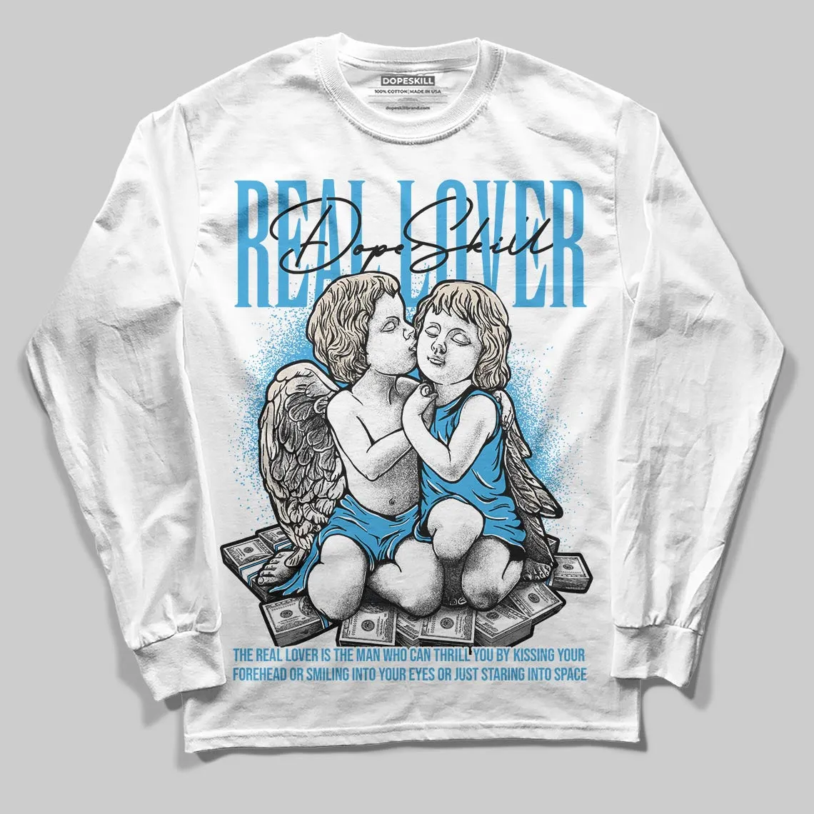 UNC Reimagined 1s DopeSkill Long Sleeve T-Shirt Real Lover Graphic sold by DopeSkill