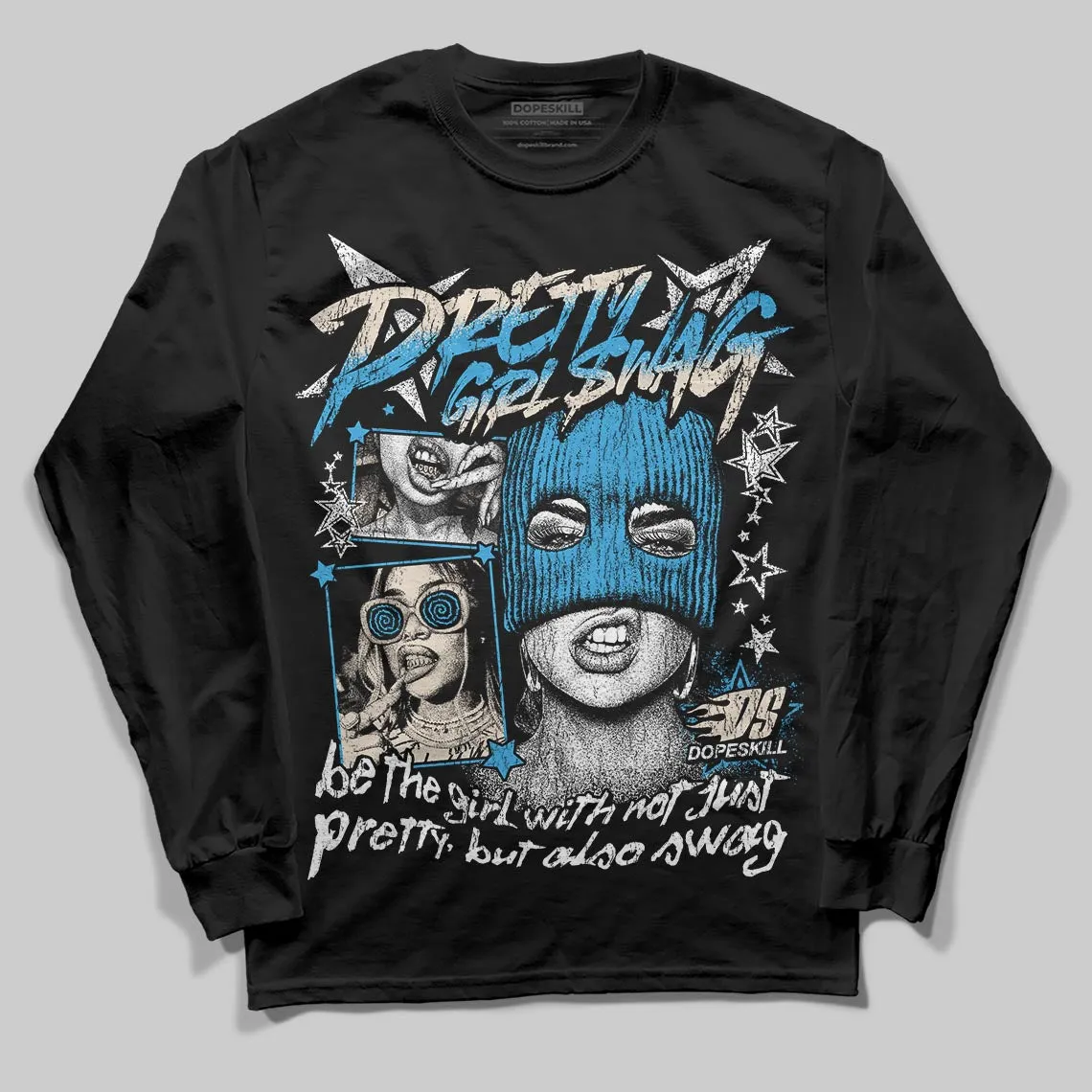 UNC Reimagined 1s DopeSkill Long Sleeve T-Shirt Pretty Girl Swag Graphic sold by DopeSkill product image thumbnail 2