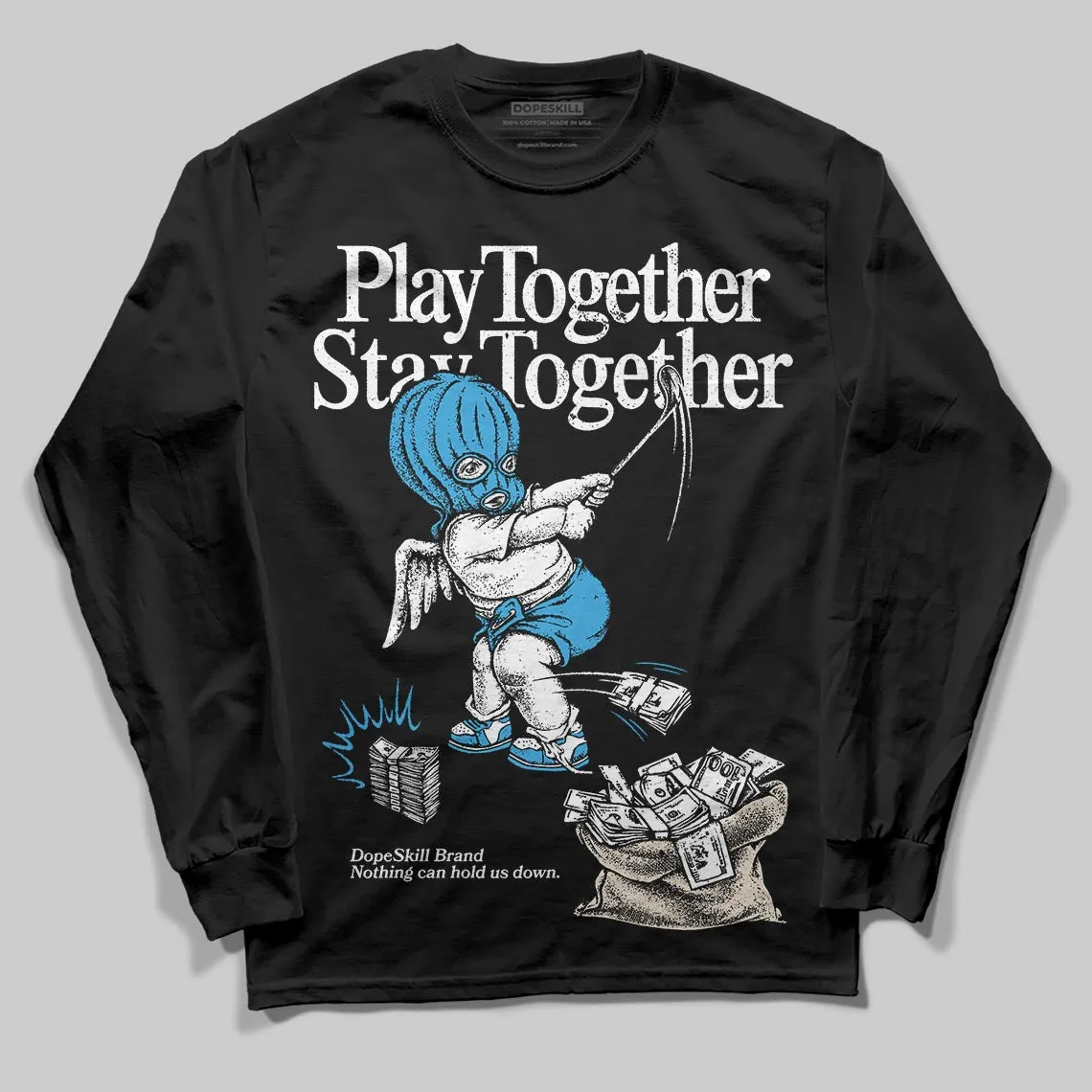 UNC Reimagined 1s DopeSkill Long Sleeve T-Shirt Play together, Stay together Graphic sold by DopeSkill product image thumbnail 2