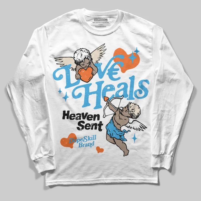 UNC Reimagined 1s DopeSkill Long Sleeve T-Shirt New Love Heals Graphic sold by DopeSkill