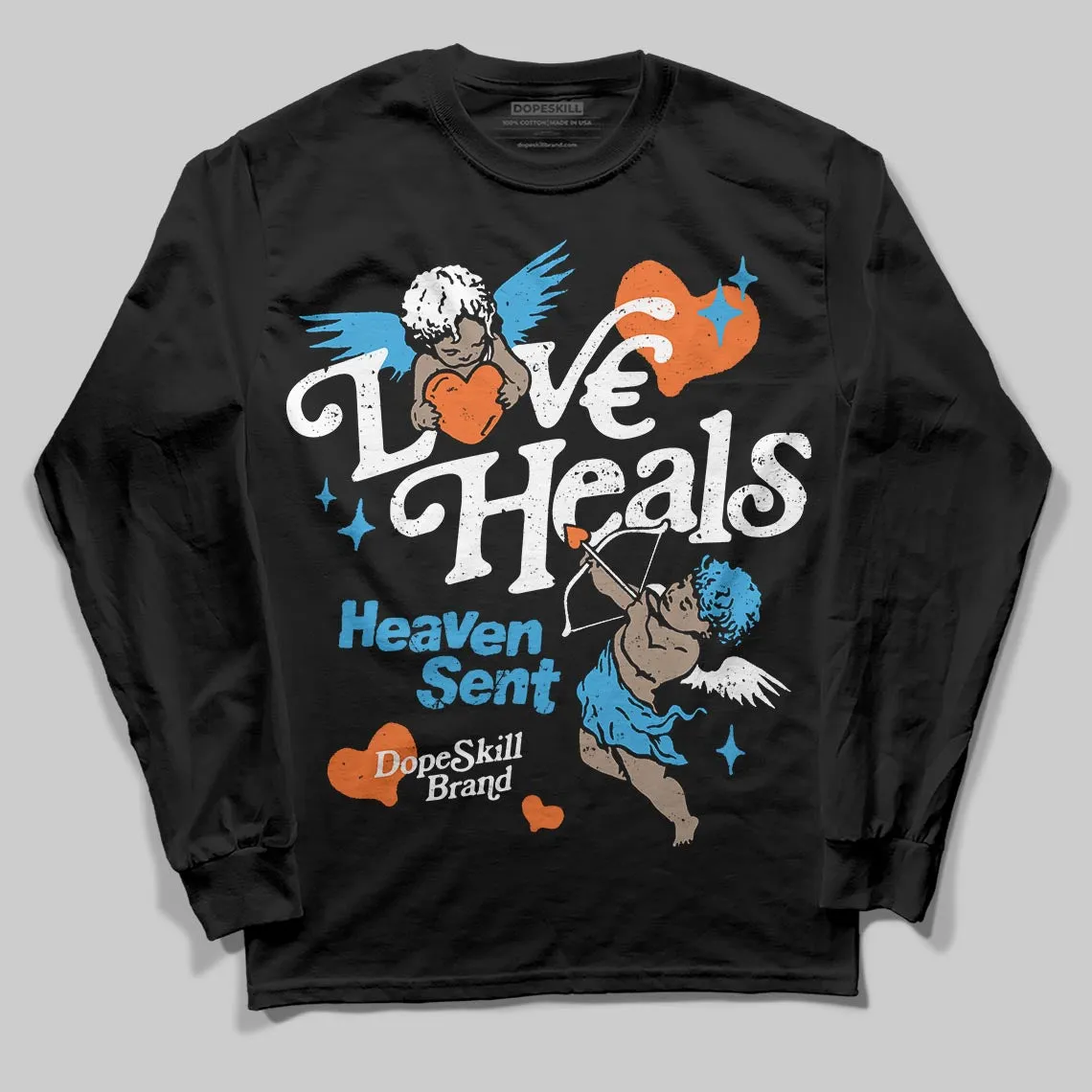 UNC Reimagined 1s DopeSkill Long Sleeve T-Shirt New Love Heals Graphic sold by DopeSkill product image thumbnail 2
