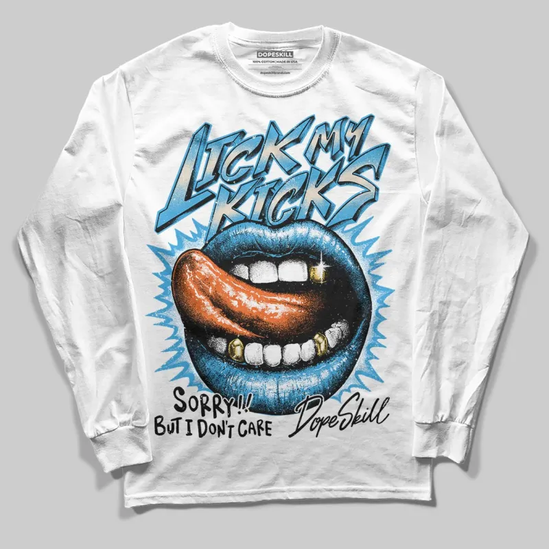UNC Reimagined 1s DopeSkill Long Sleeve T-Shirt Lick My Kicks Graphic sold by DopeSkill