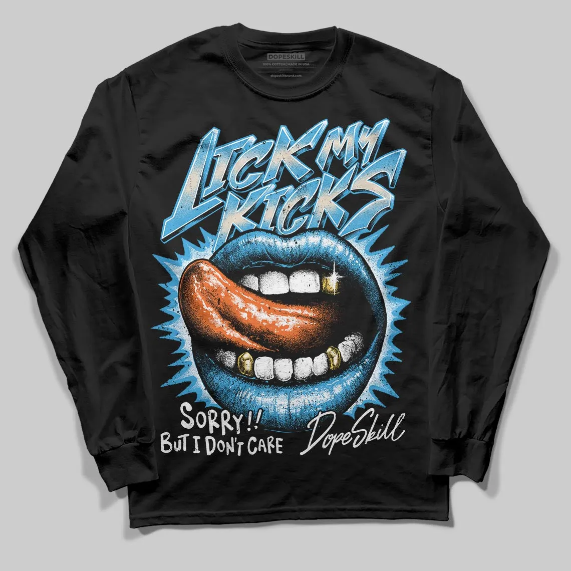 UNC Reimagined 1s DopeSkill Long Sleeve T-Shirt Lick My Kicks Graphic sold by DopeSkill product image thumbnail 2
