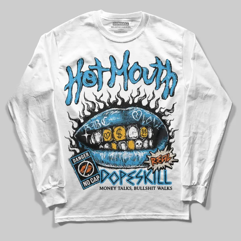 UNC Reimagined 1s DopeSkill Long Sleeve T-Shirt Hot Mouth Graphic sold by DopeSkill