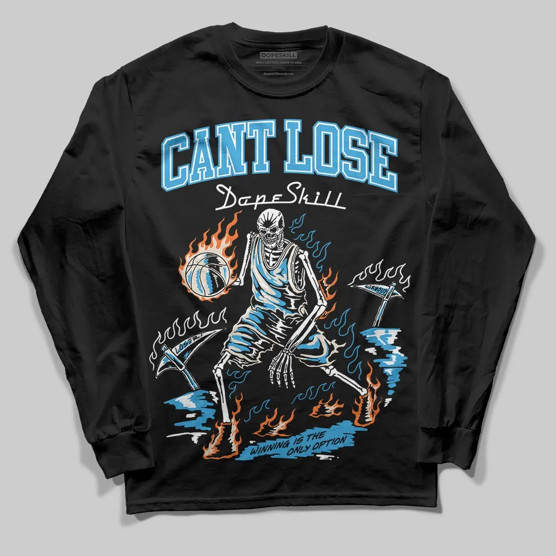 UNC Reimagined 1s DopeSkill Long Sleeve T-Shirt Cant Lose Graphic sold by DopeSkill product image thumbnail 2