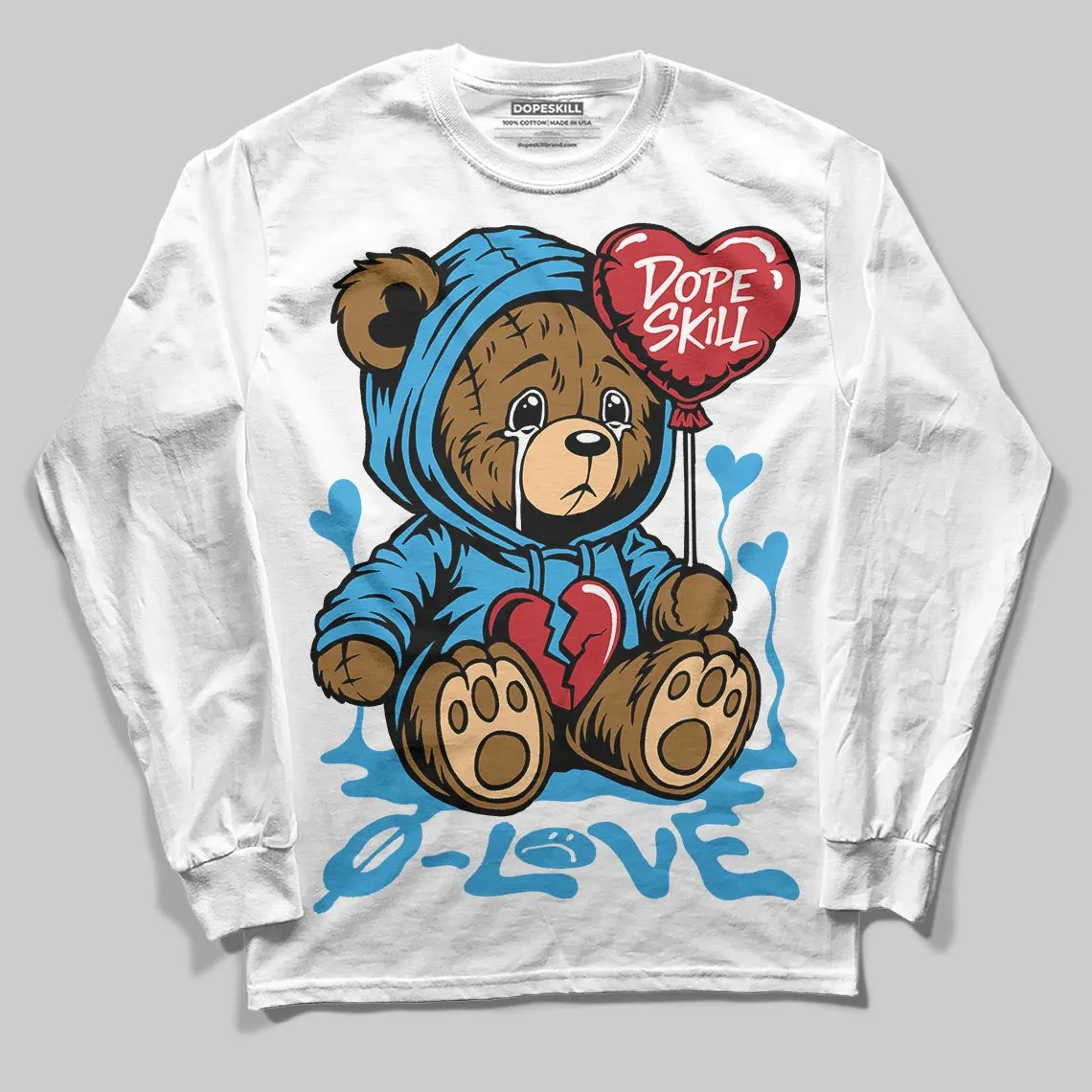 UNC Reimagined 1s DopeSkill Long Sleeve T-Shirt Broken Bear Graphic sold by DopeSkill